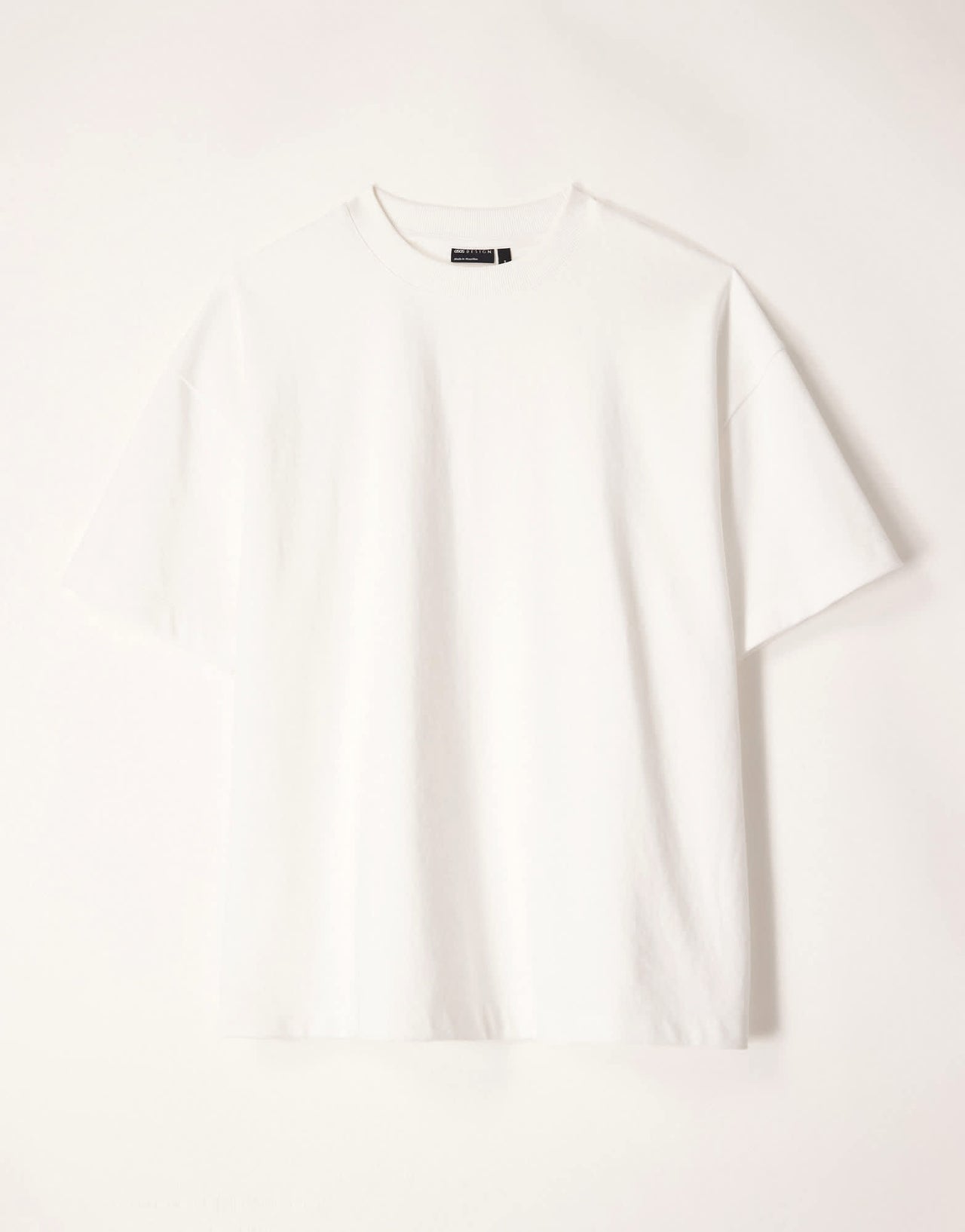 ASOS DESIGN heavyweight oversized t-shirt in white soft touch