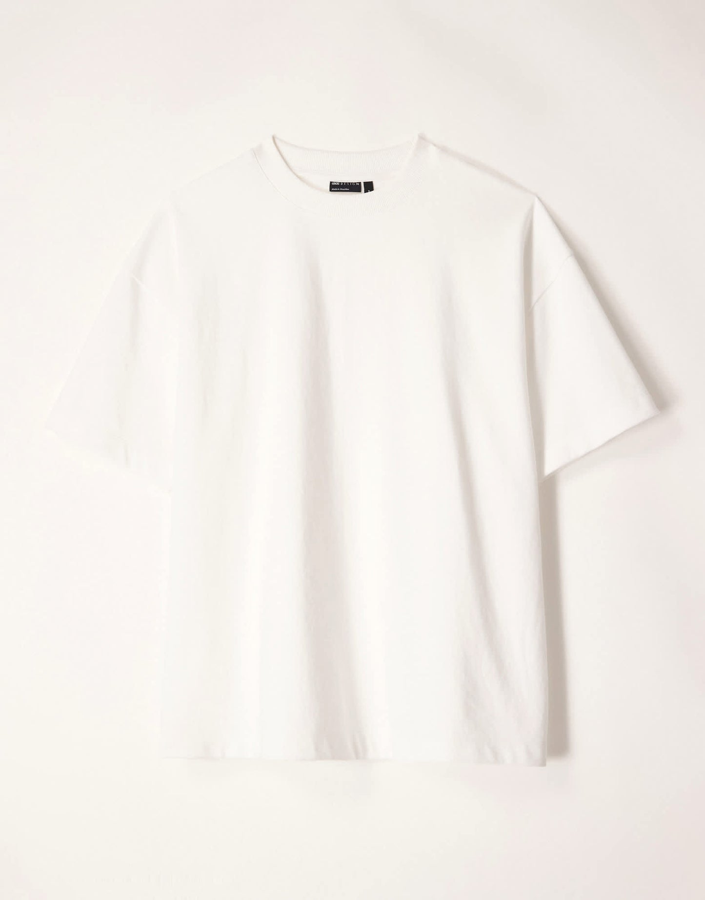 ASOS DESIGN heavyweight oversized t-shirt in white soft touch