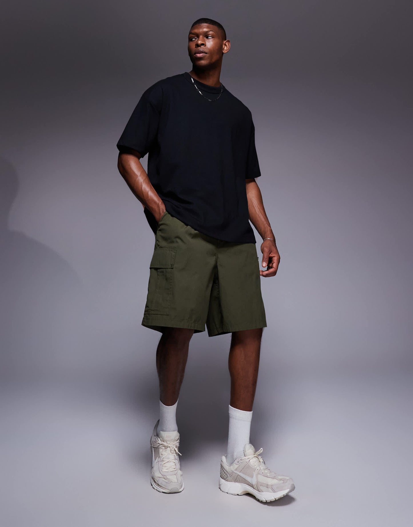 ASOS DESIGN soft touch boxy oversized t-shirt in black