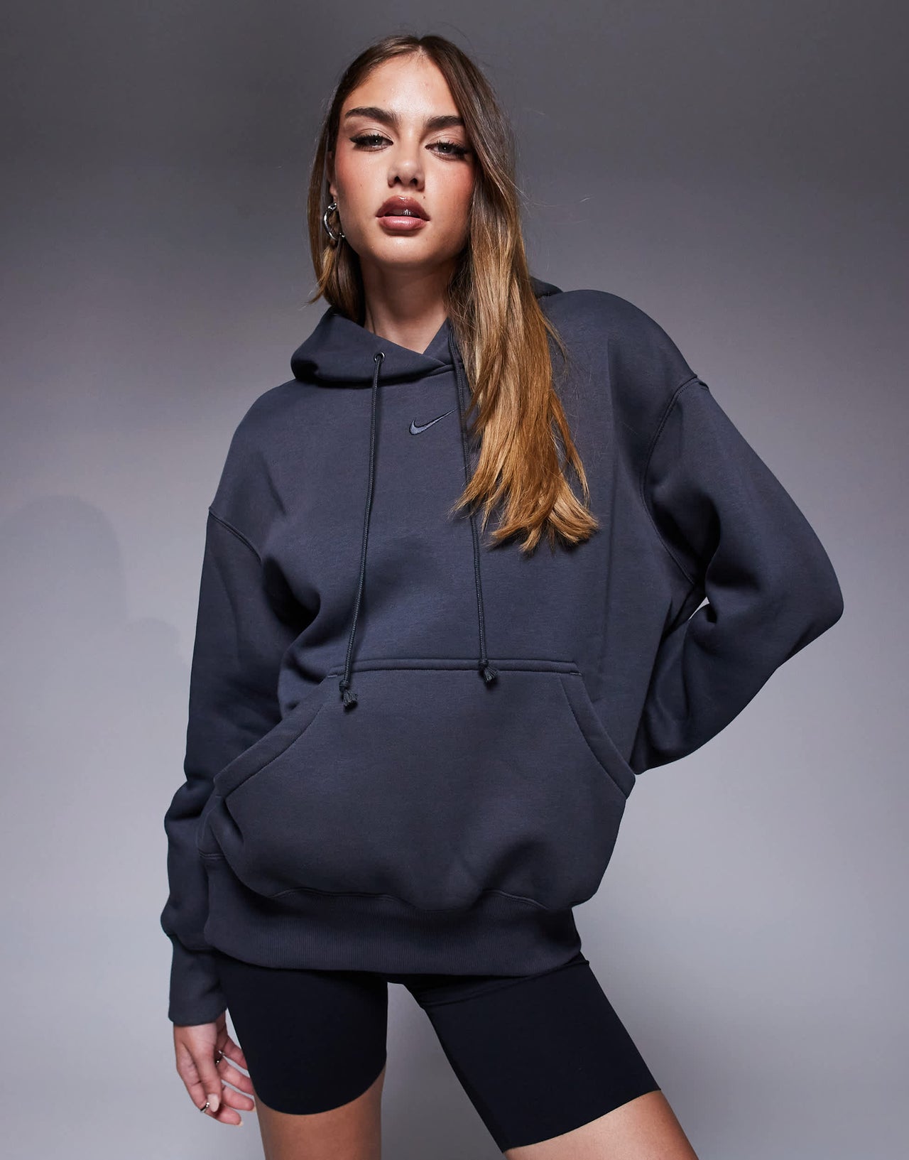 The Couture Club embroidered logo sweatshirt in grey marl