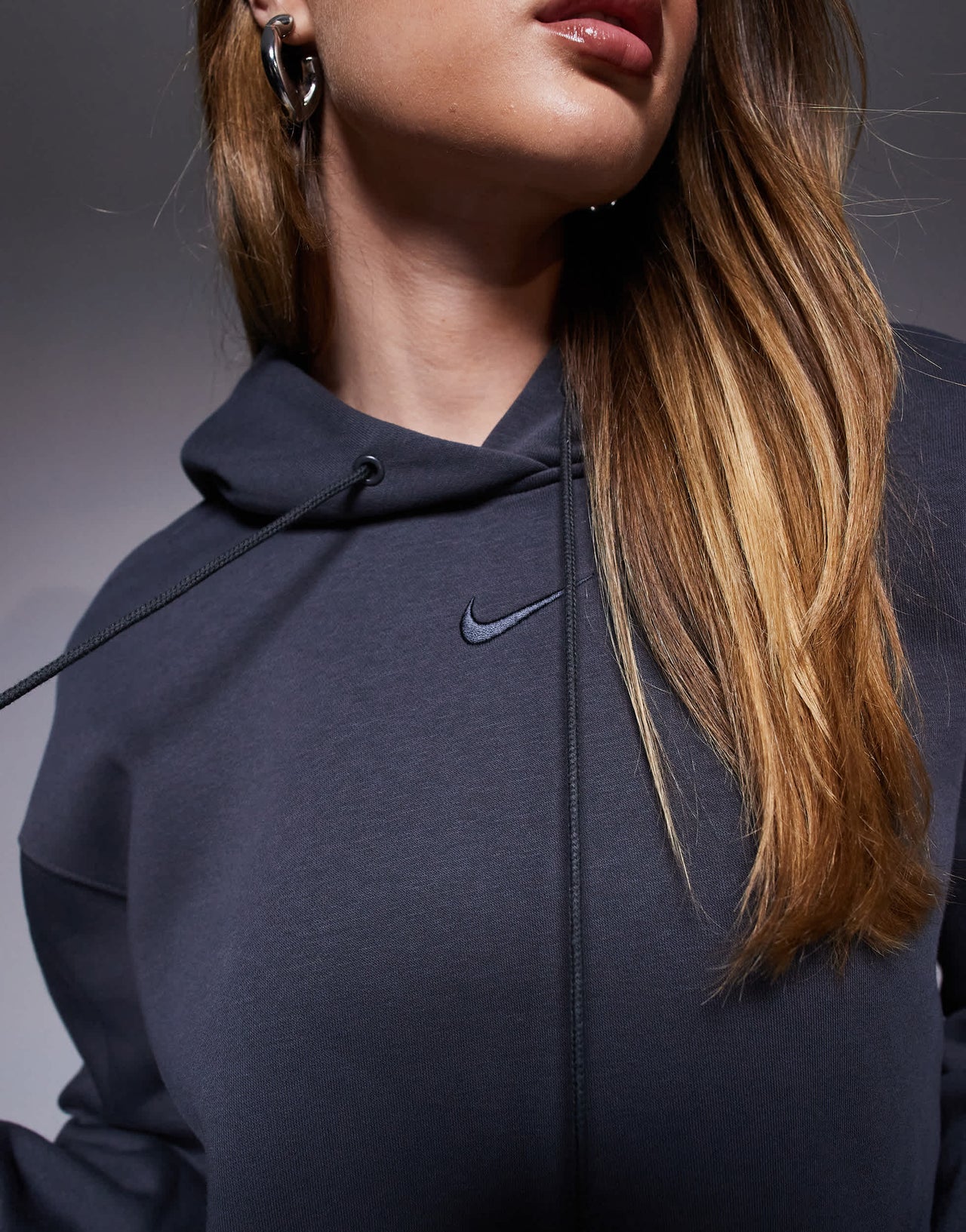 The Couture Club embroidered logo sweatshirt in grey marl