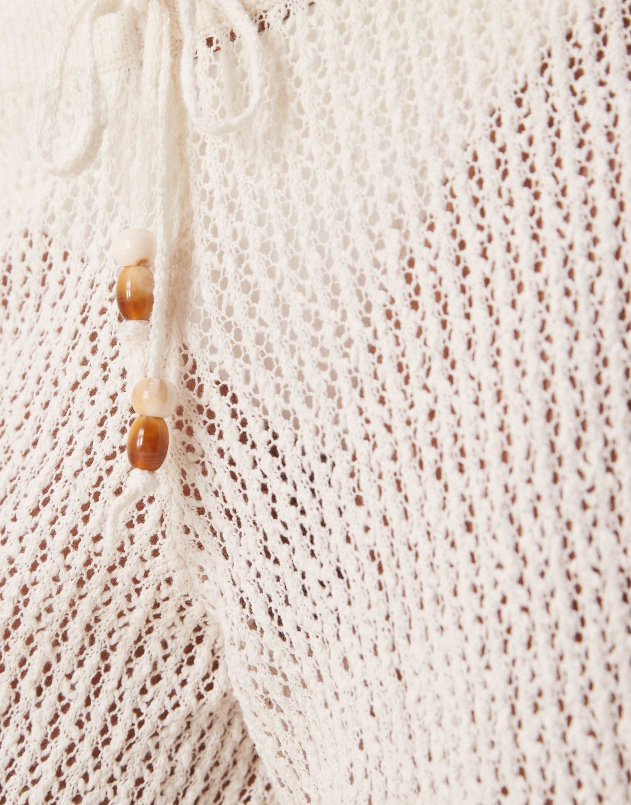 Abercrombie & Fitch swim sheer knitted trouser in white