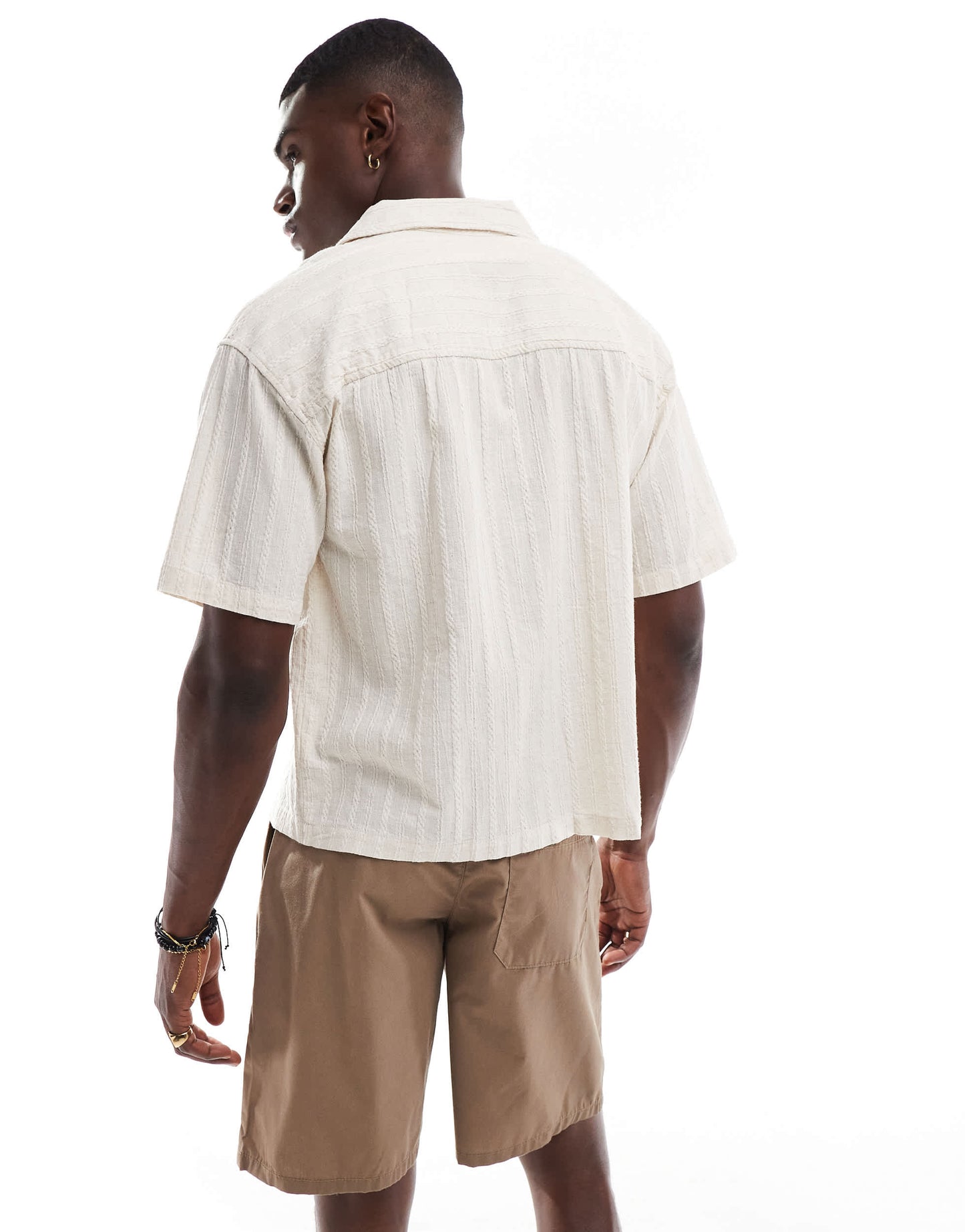 ONLY & SONS loose fit chino shorts in brown