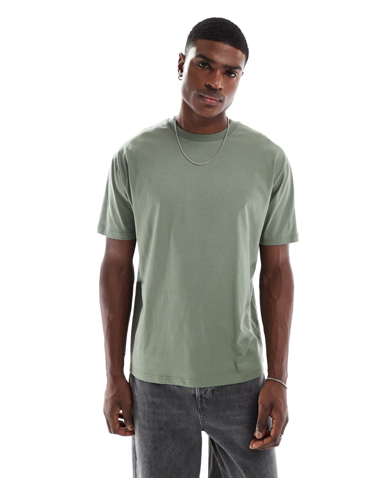 ASOS DESIGN Essentials relaxed t-shirt in sage