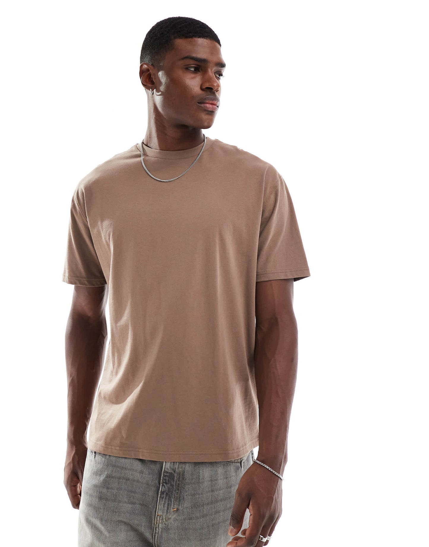 ASOS DESIGN essentials relaxed t-shirt in brown