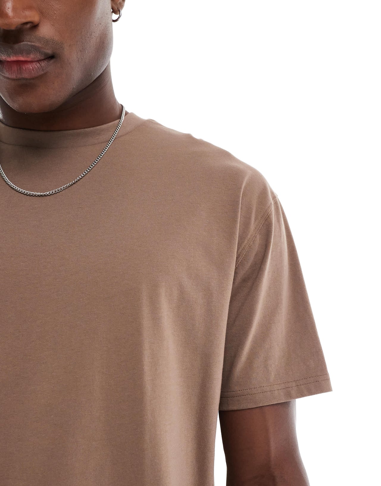 ASOS DESIGN essentials relaxed t-shirt in brown