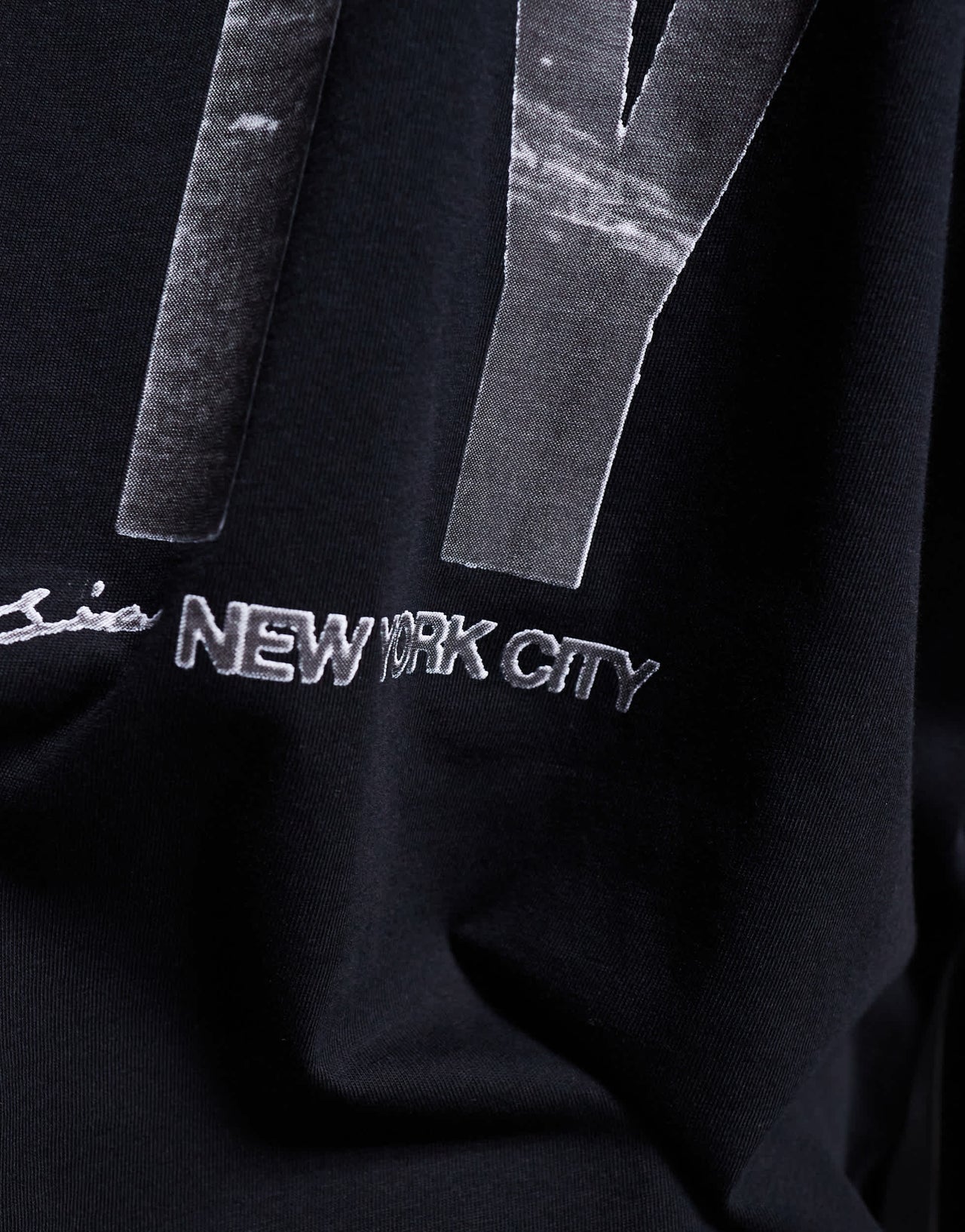 ASOS DESIGN oversized t-shirt with city graphic in black