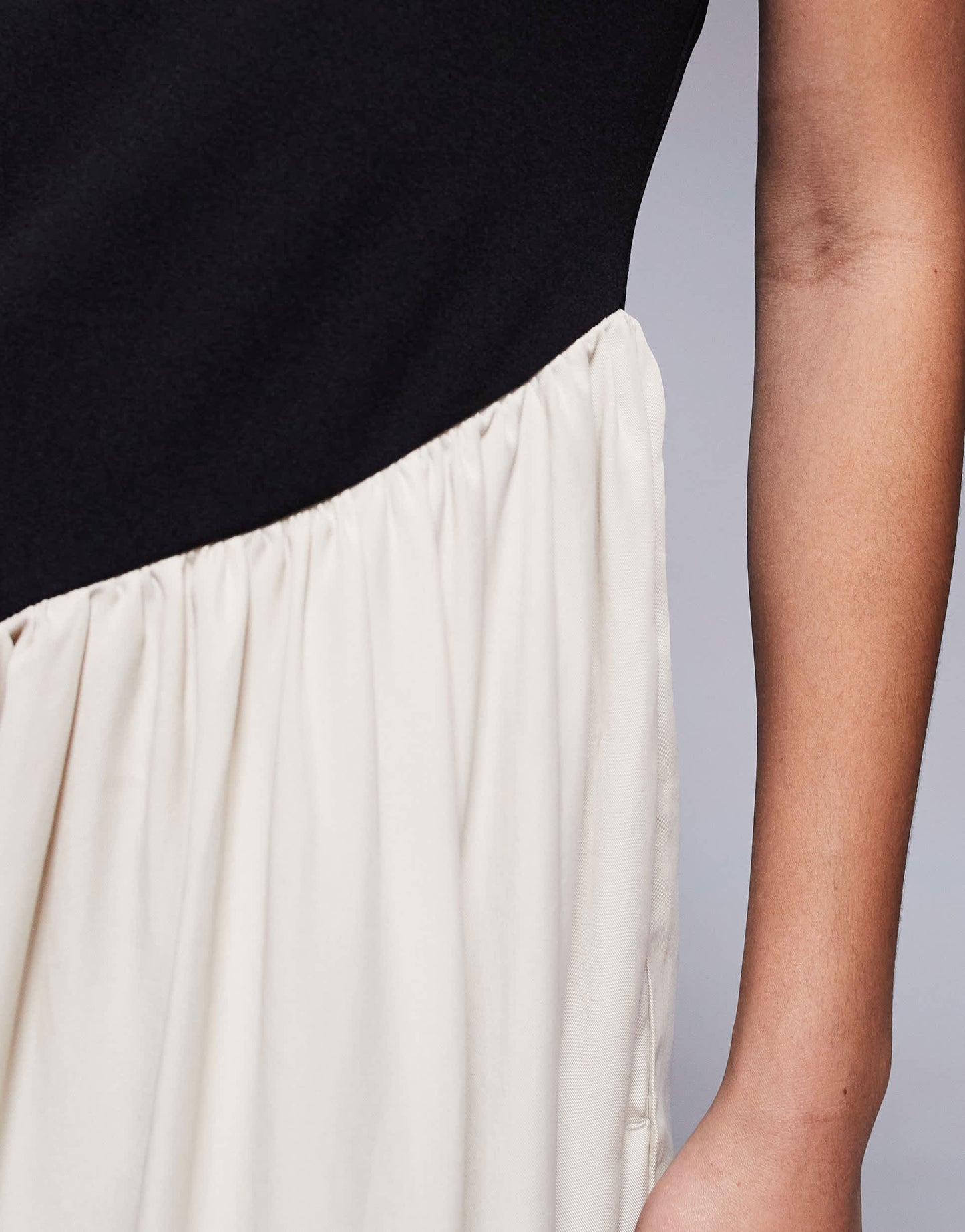 ASOS DESIGN hybrid wide leg jersey and cupro jumpsuit