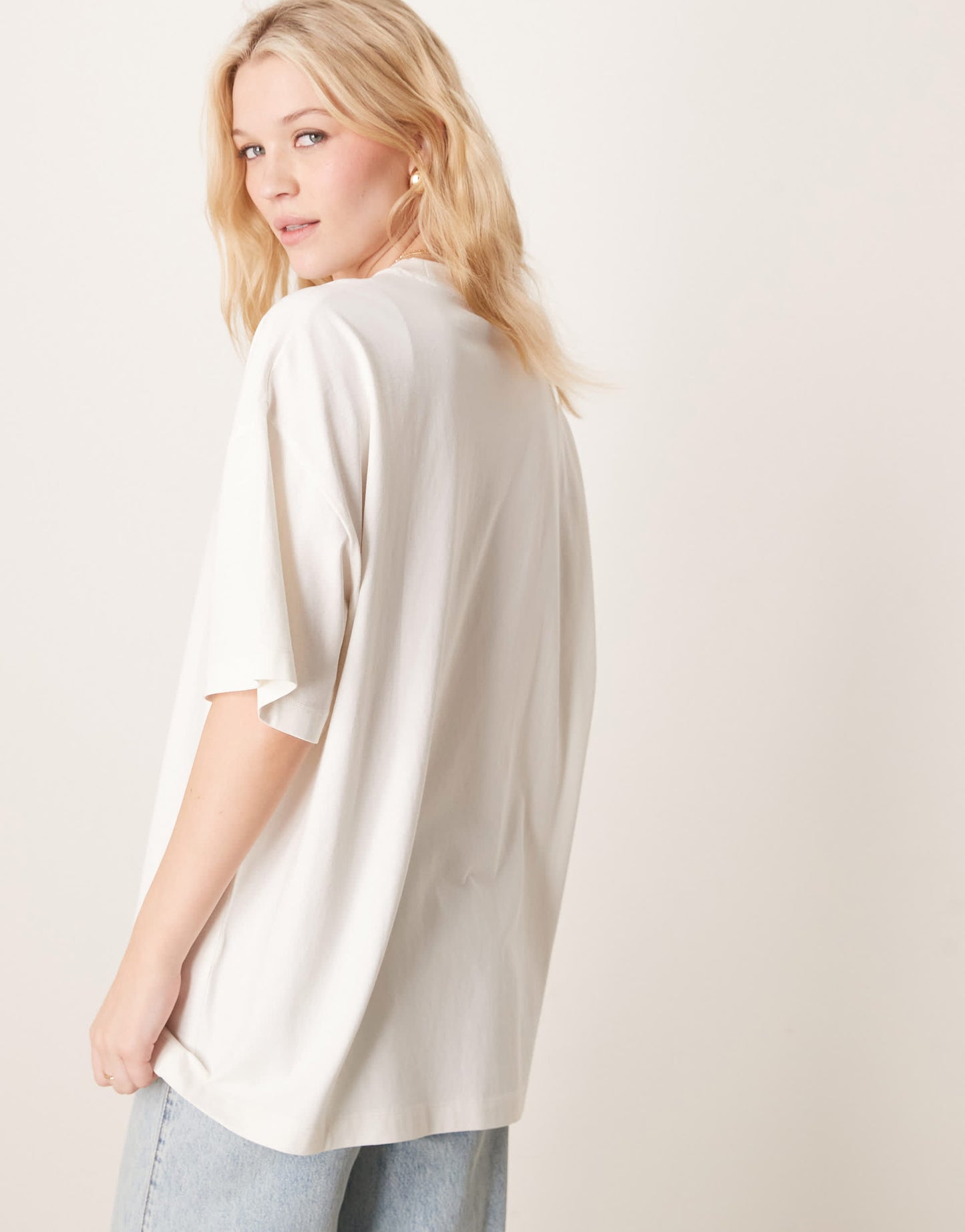 ASOS DESIGN oversized t-shirt with rose graphic