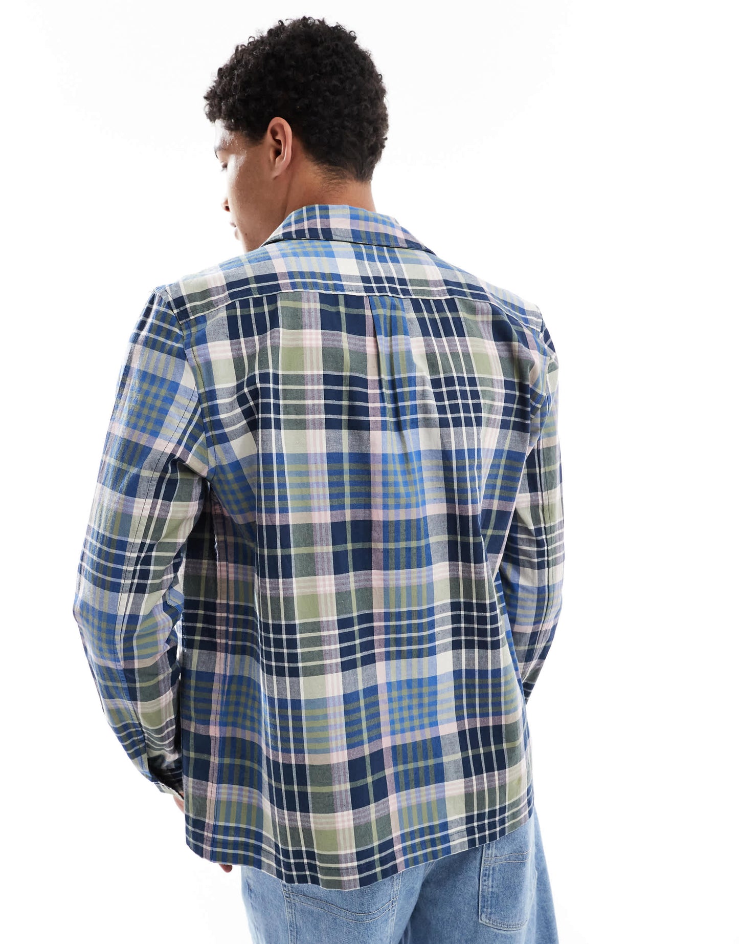PS Paul Smith checked casual overshirt in blue