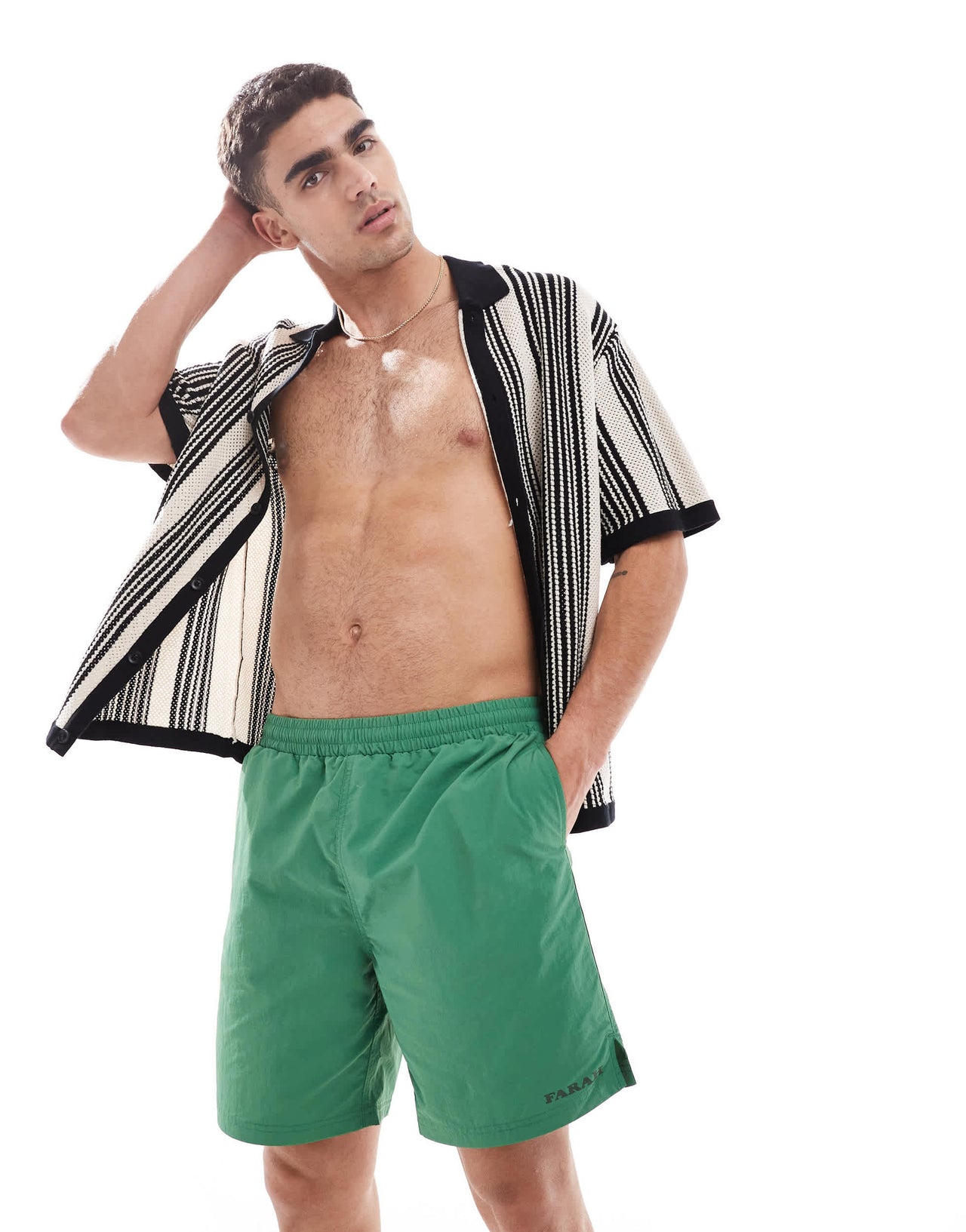 Farah edgar swim shorts in green