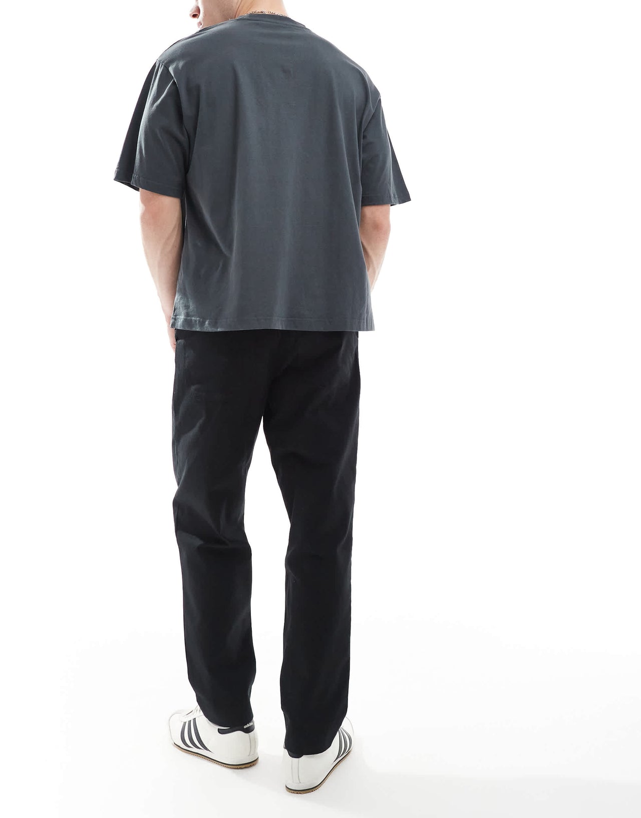 Farah hawtin canvas tapered trousers in black
