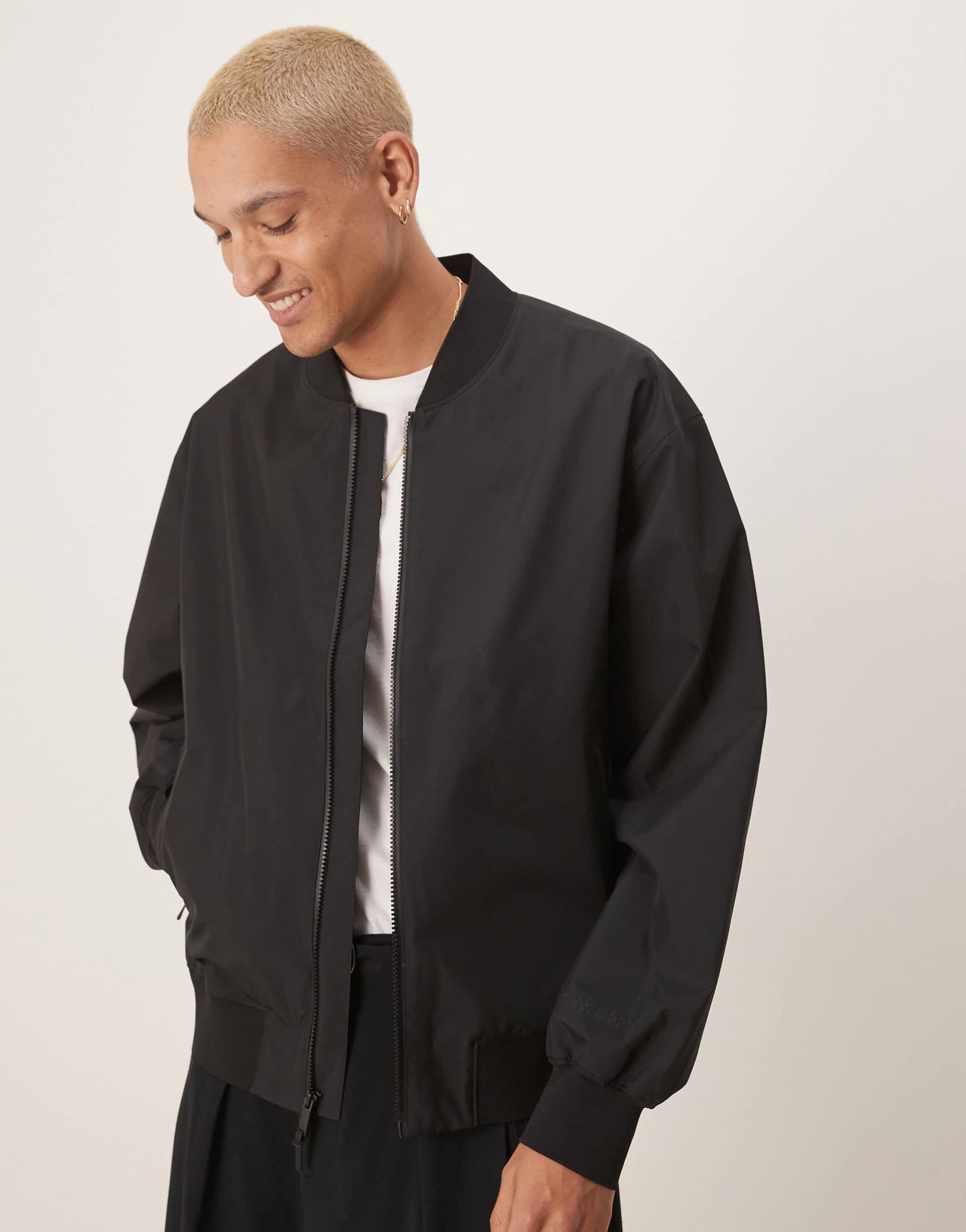Calvin Klein Jeans bomber jacket in black