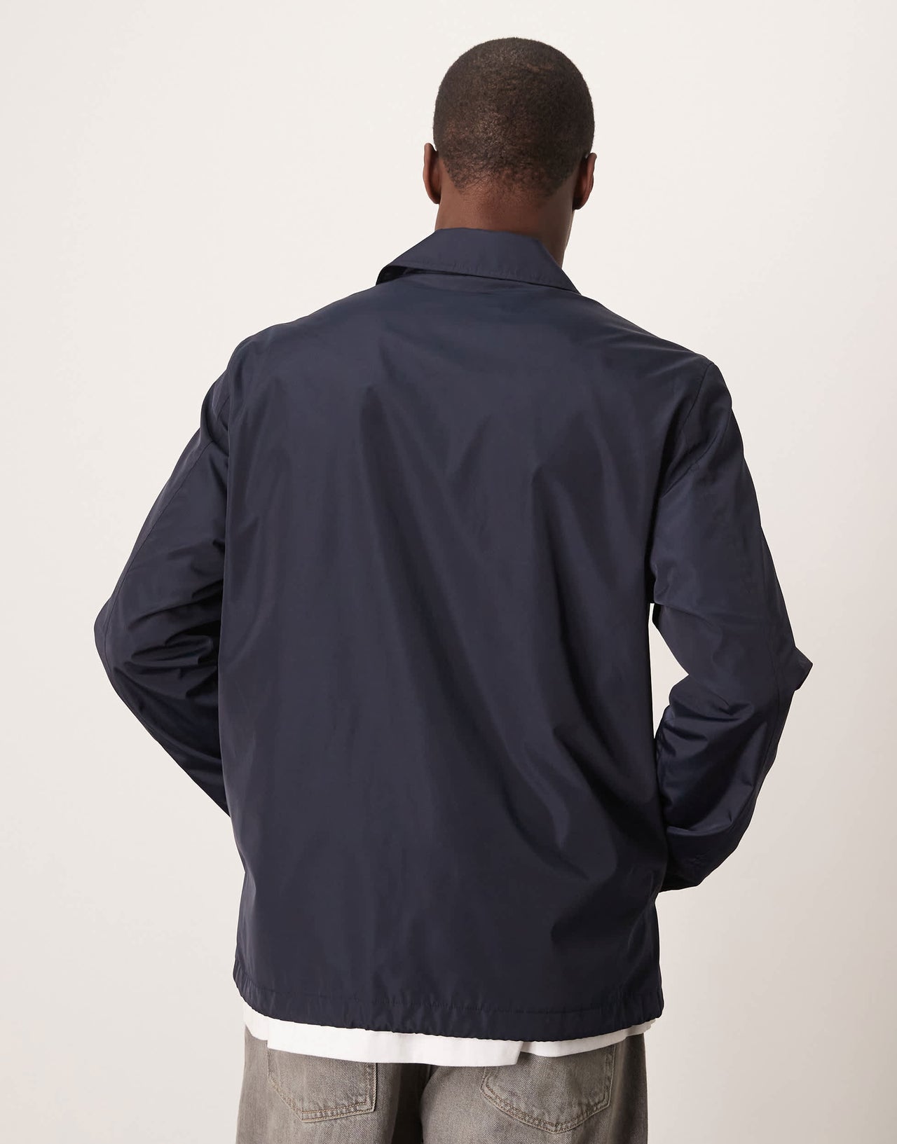 Calvin Klein Jeans nylon coach jacket in navy