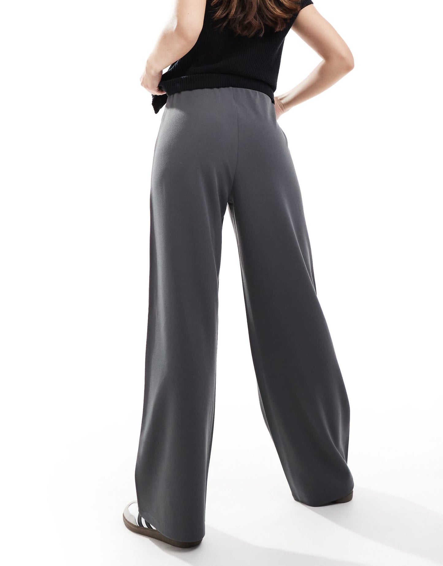Vero Moda loose pull on trousers in grey