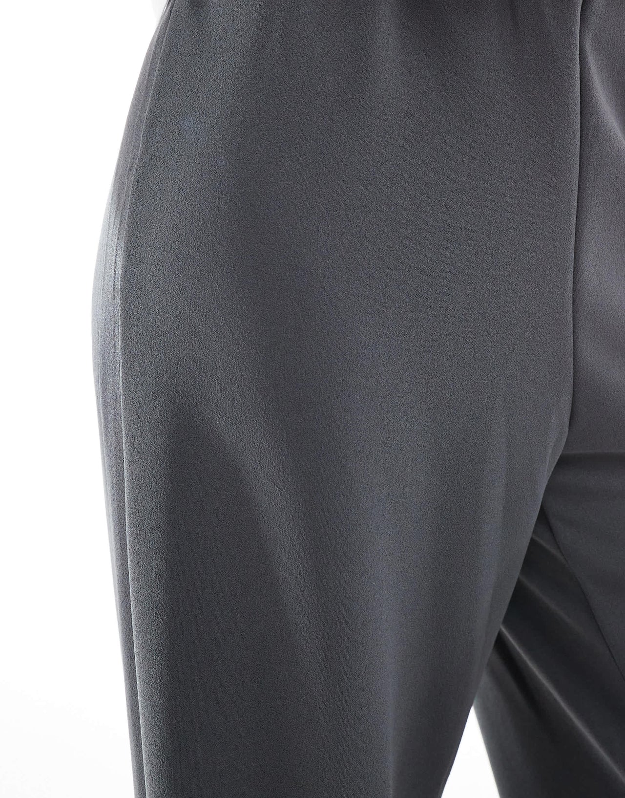 Vero Moda Tall loose pull on trousers in grey pinstripe