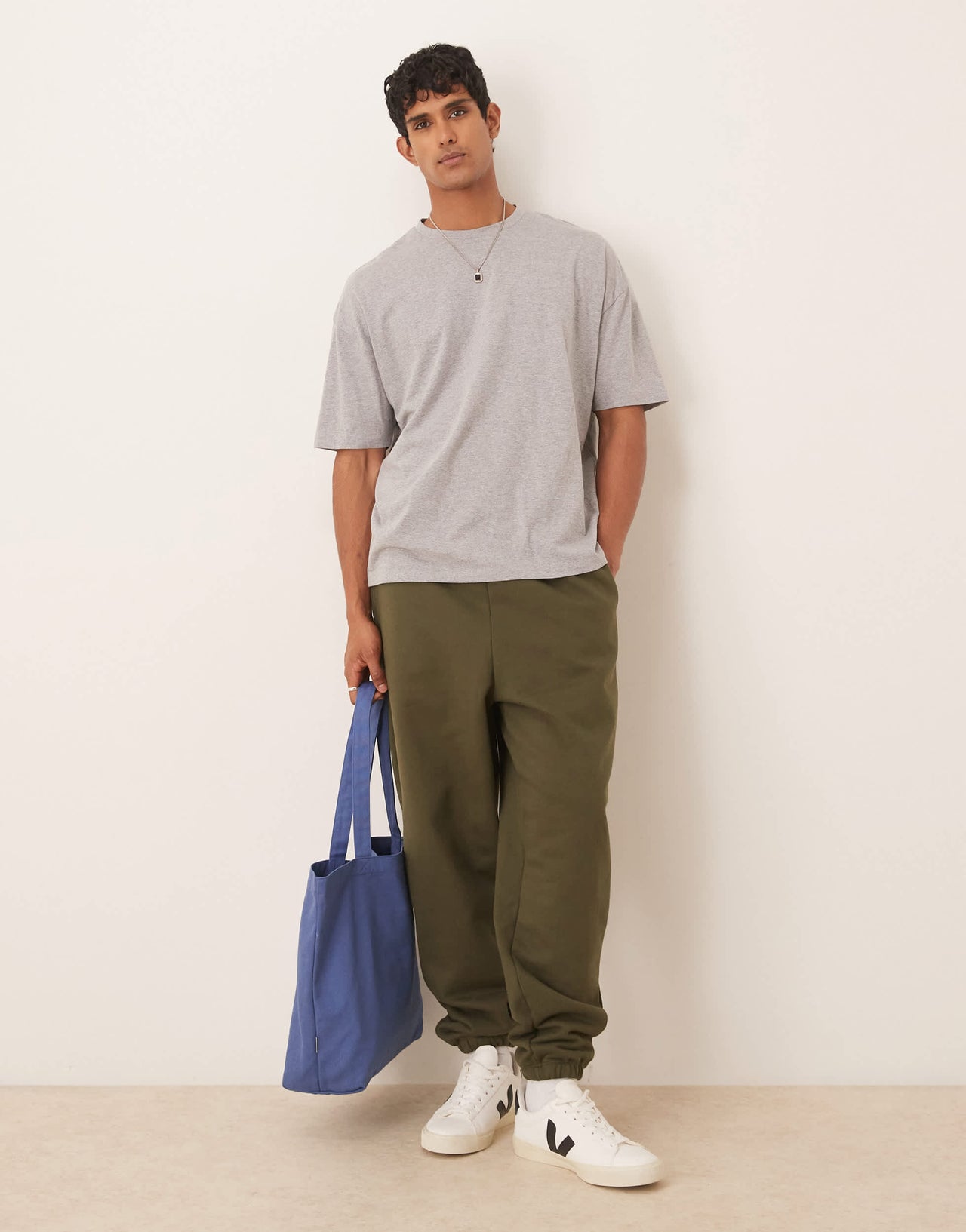 ASOS DESIGN premium heavyweight oversized joggers in 400gsm in dark green - DGREEN