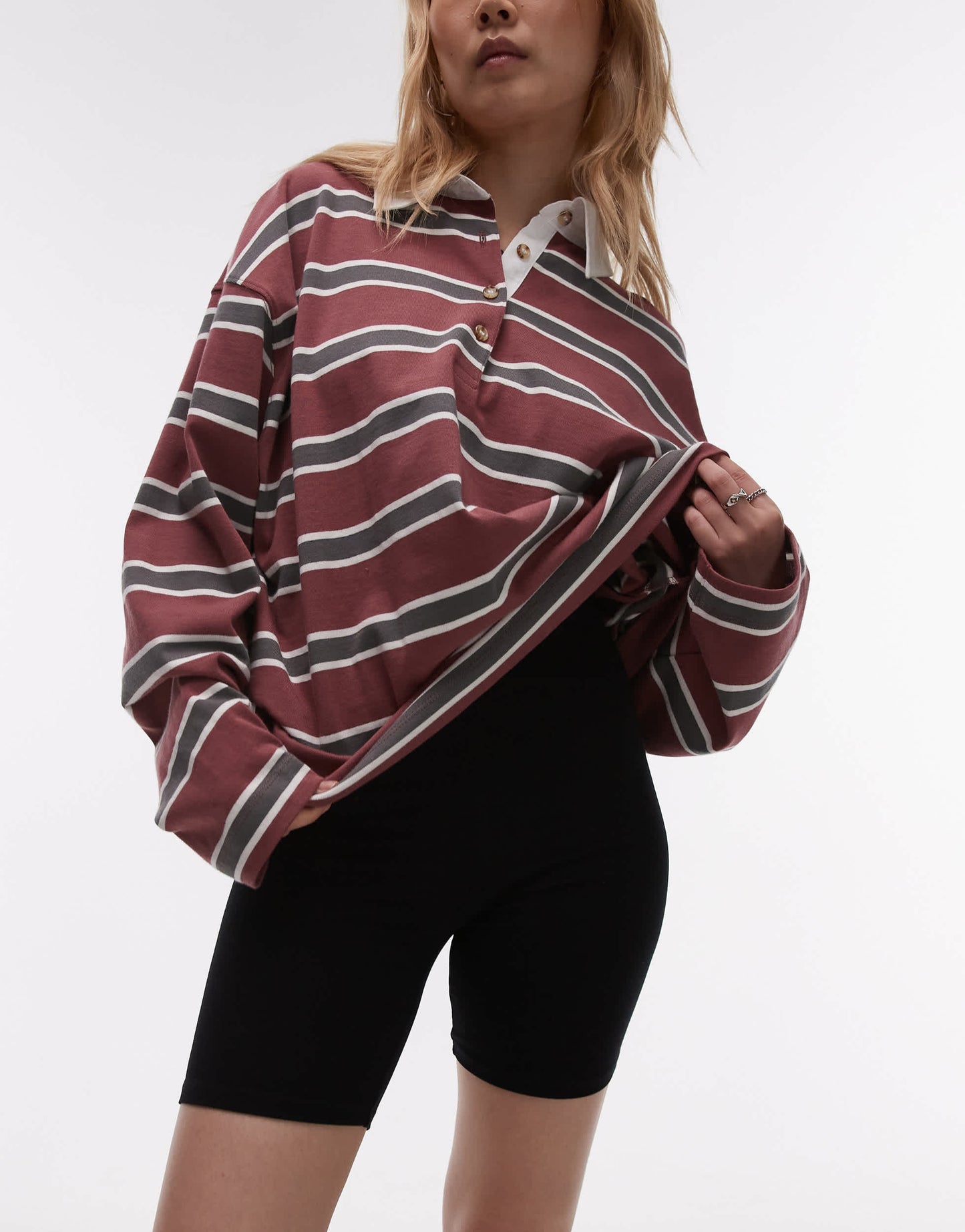 Topshop Petite basic legging short in black