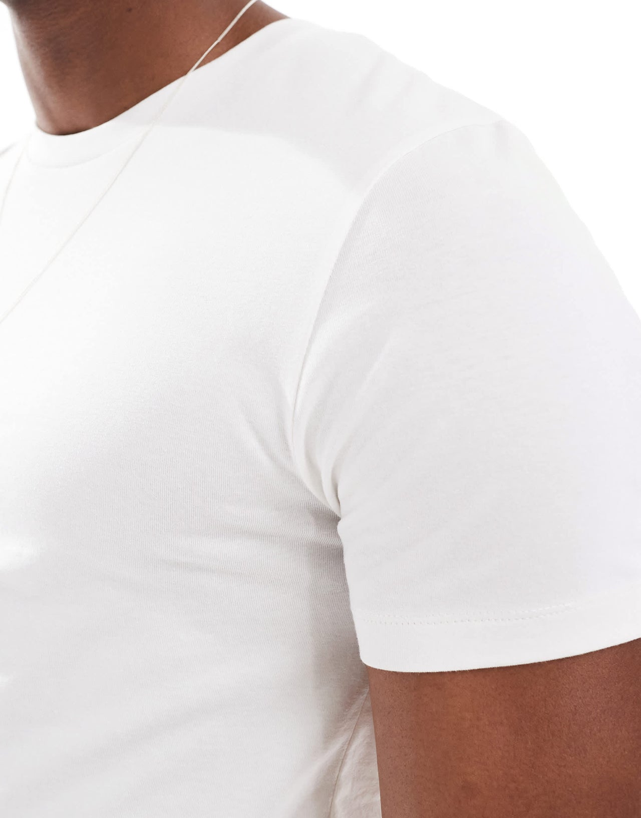 ASOS DESIGN Essentials muscle fit t-shirt in cream