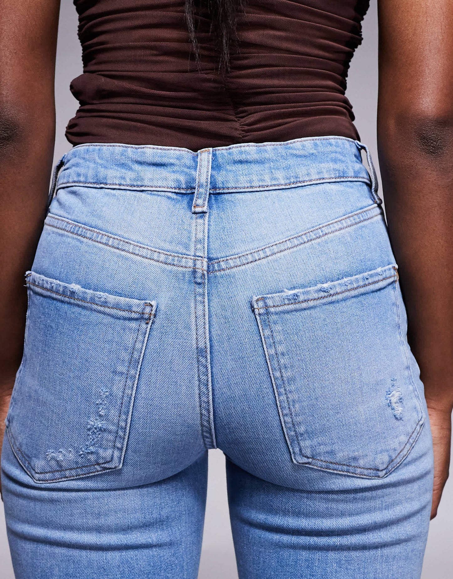 River Island slim jeans in midwash blue