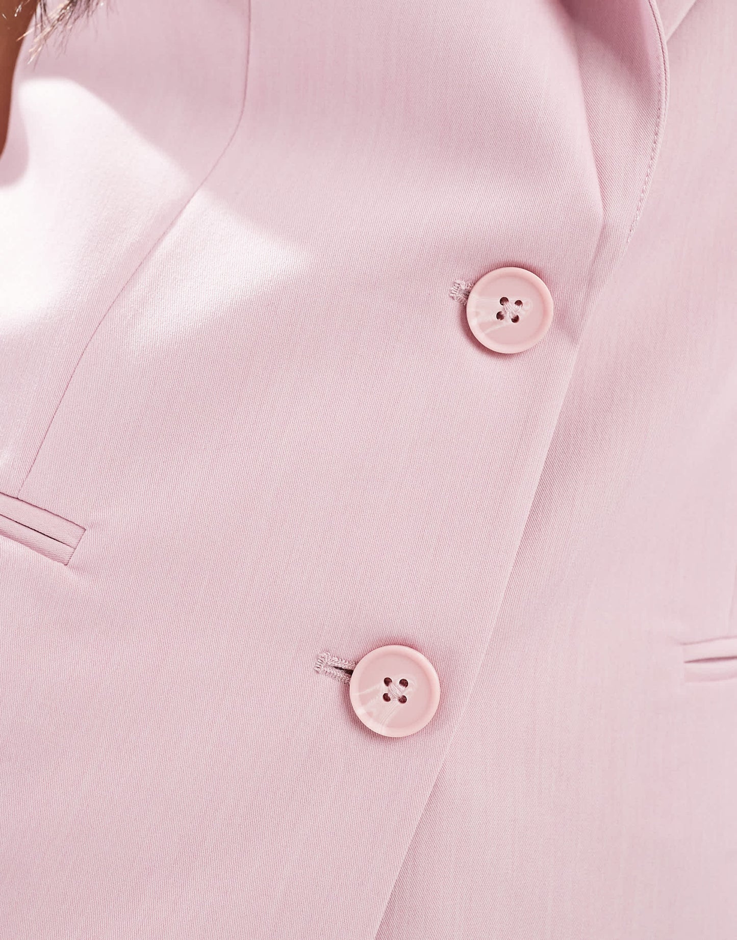 Stradivarius longline waistcoat in pink