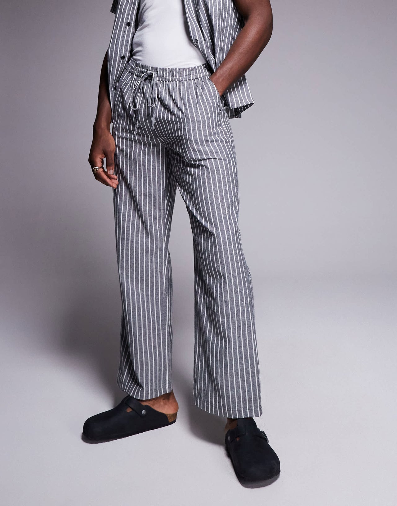 South Beach beach trouser in monochrome
