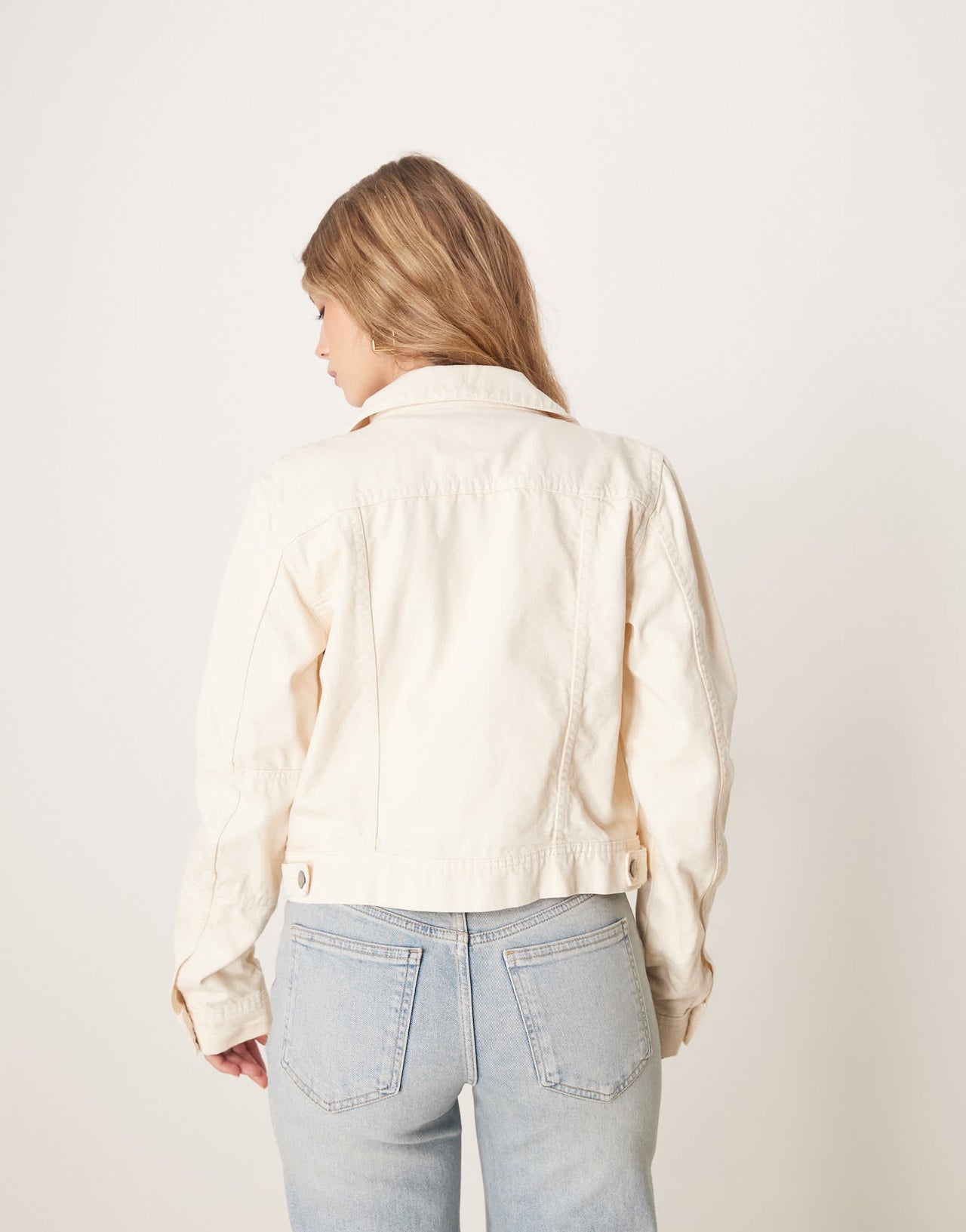 Free People rumors denim jacket in ecru
