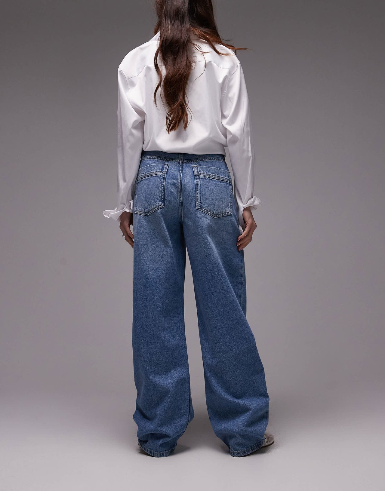 Mango Carlo seam front jeans in light blue