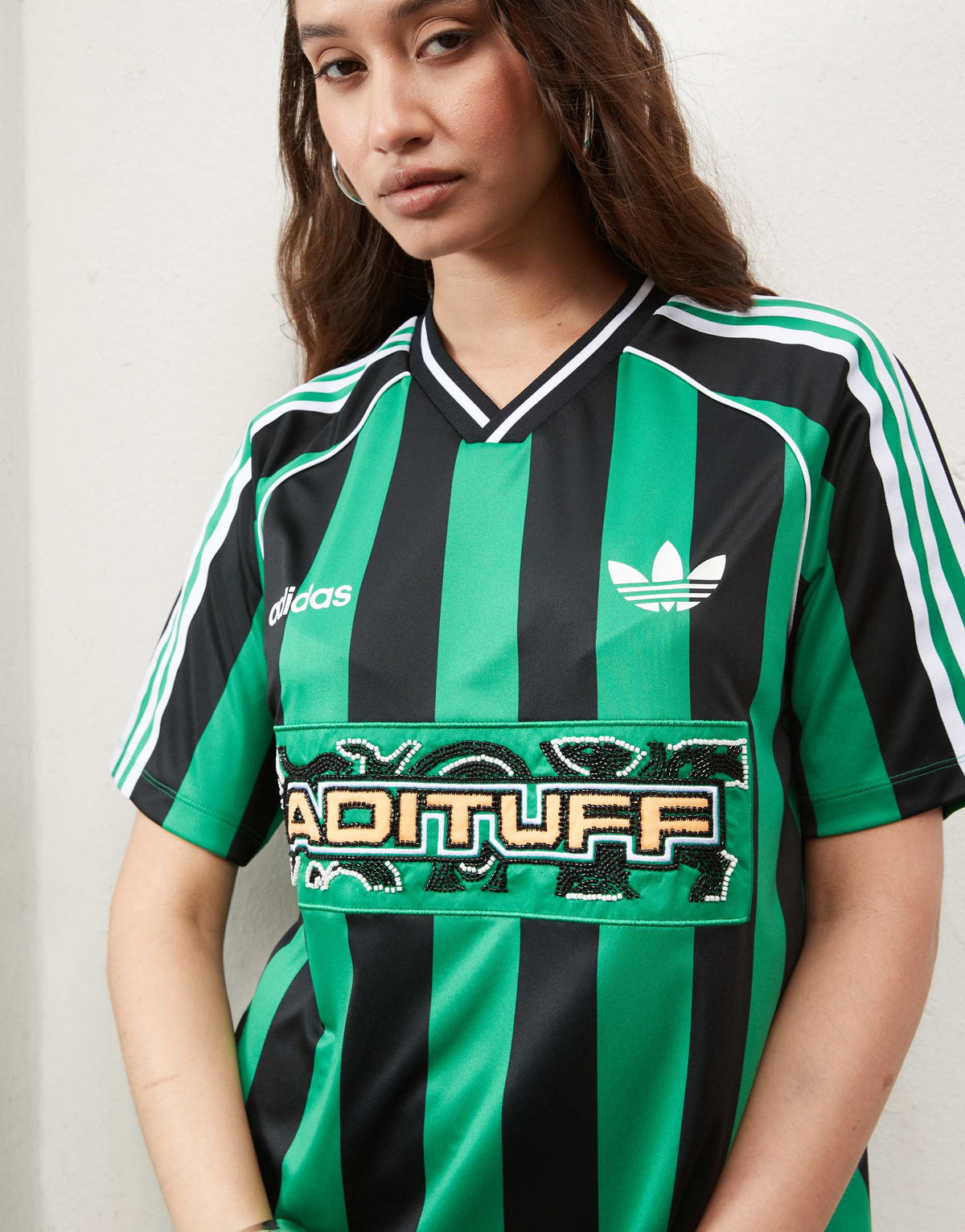 adidas Originals summer football shirt in green