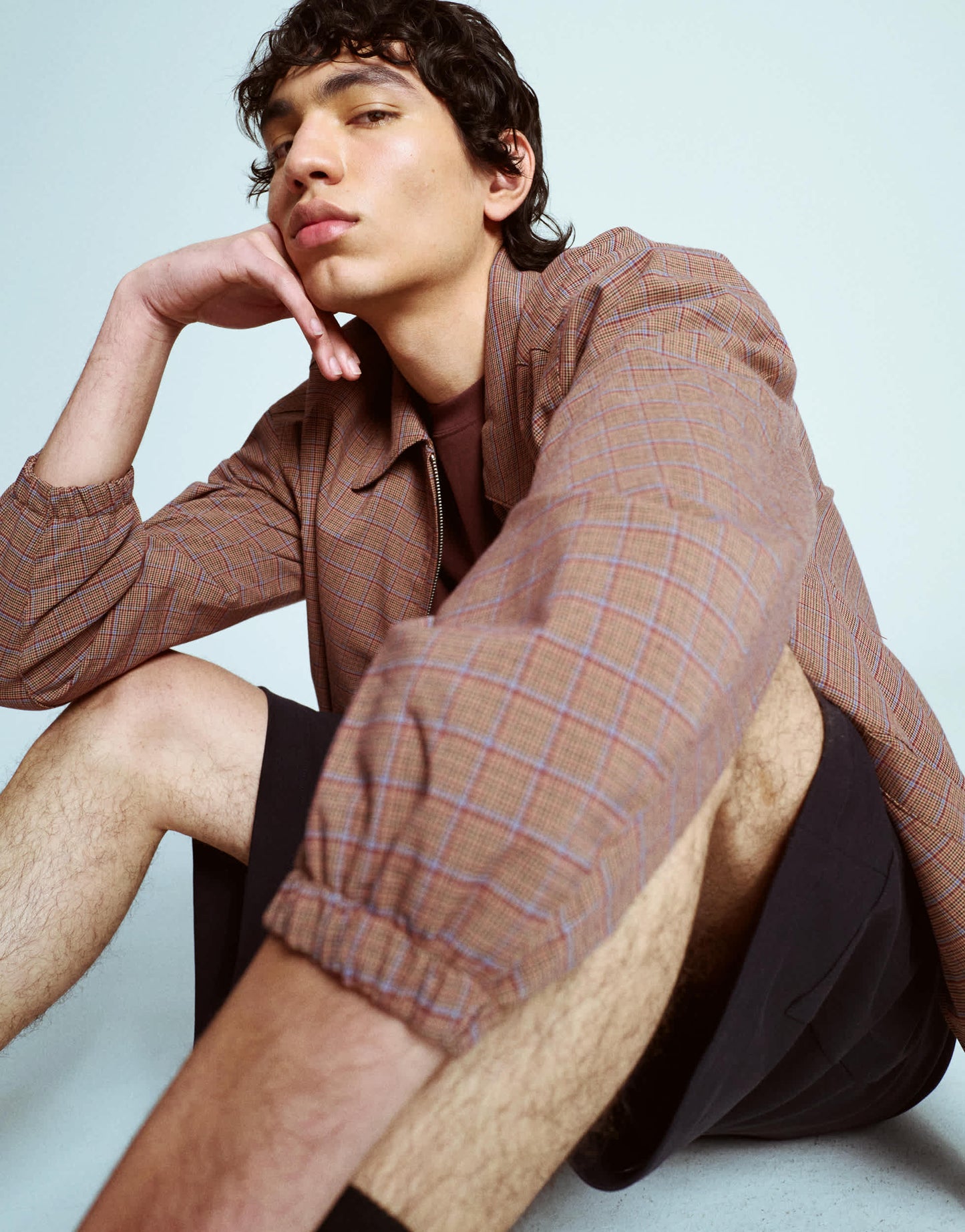 Topman premium utility short in navy