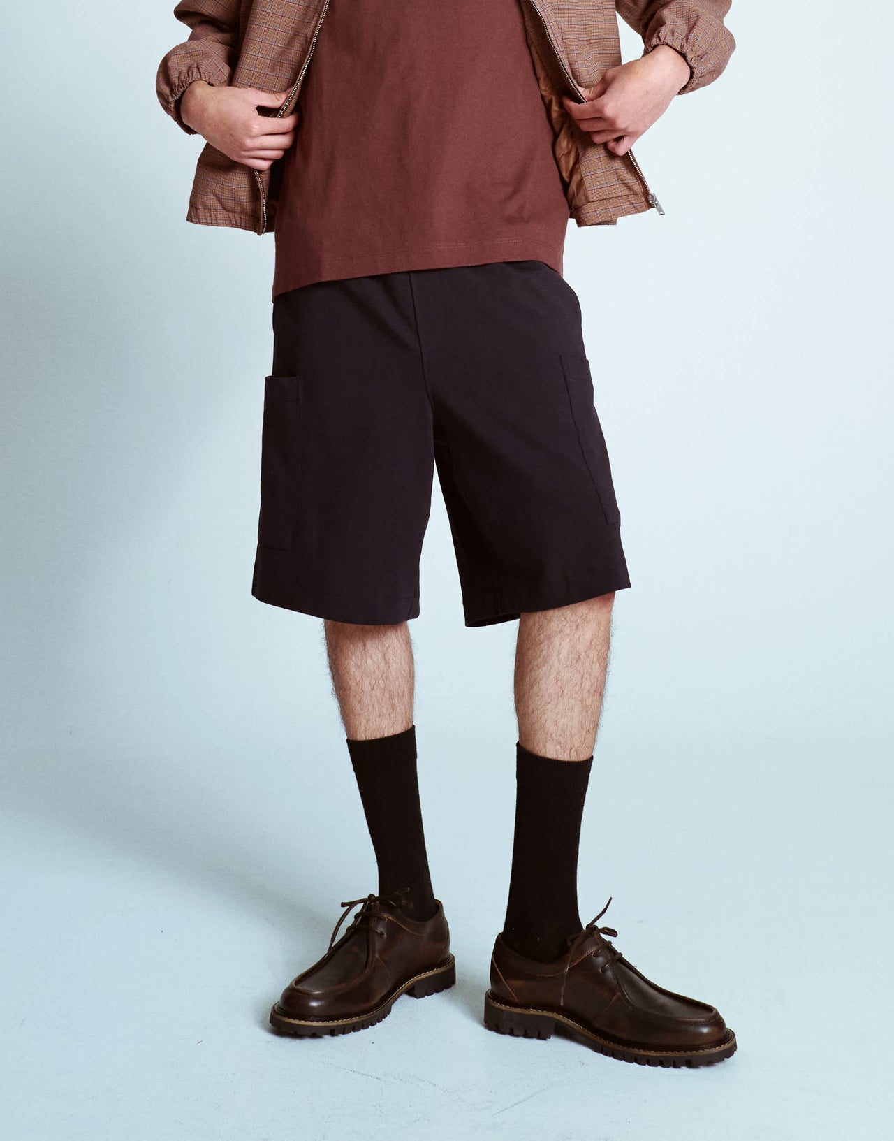 Topman premium utility short in navy