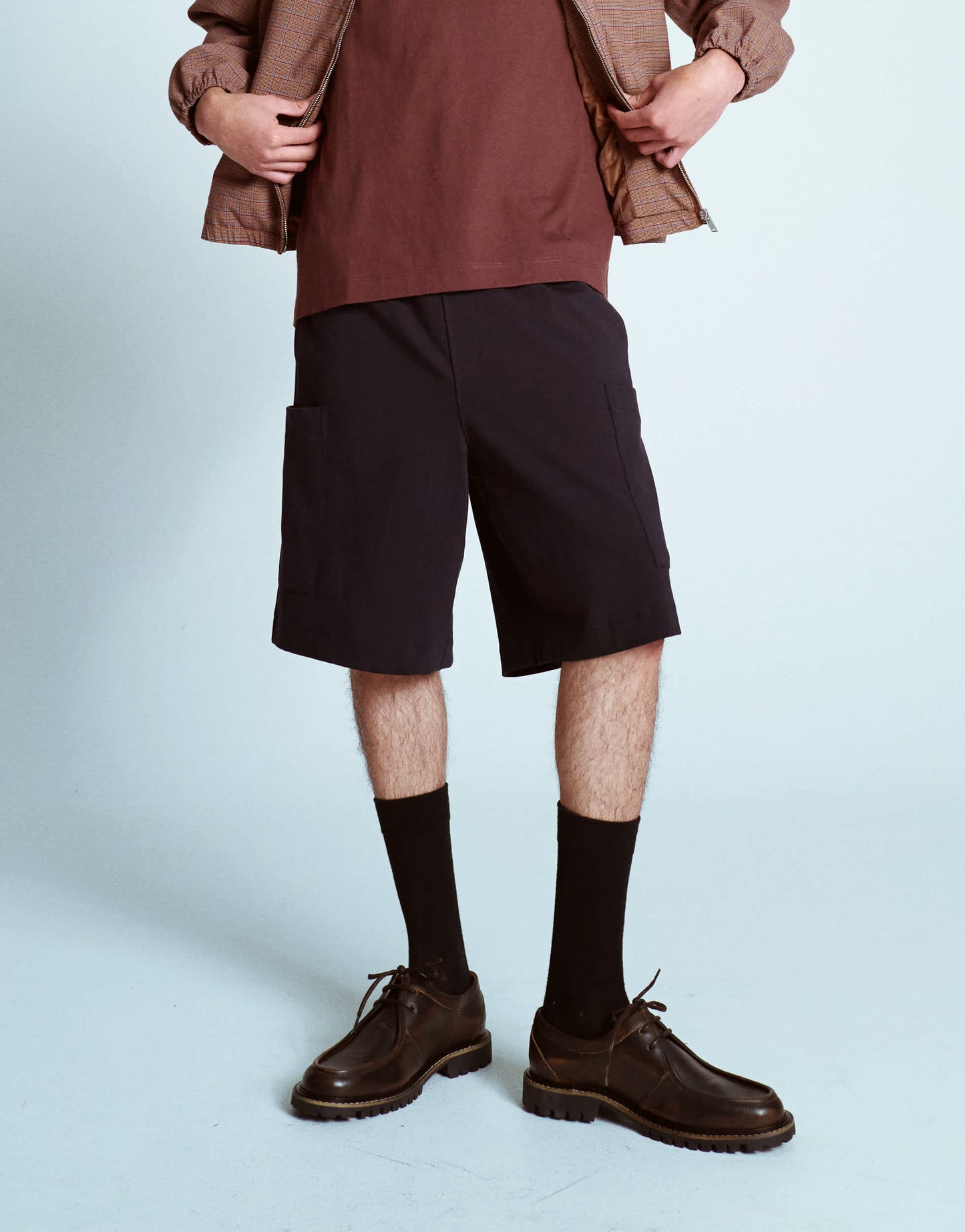 Topman premium utility short in navy