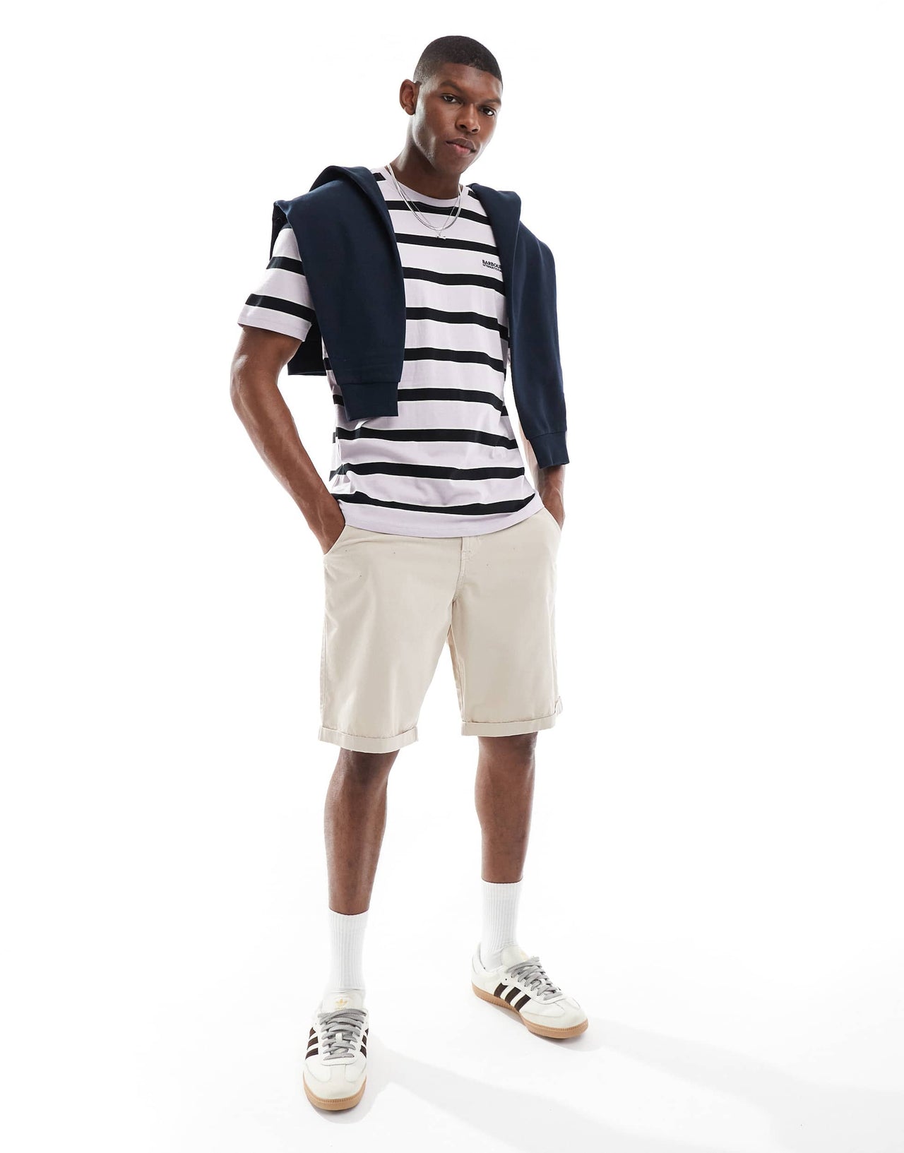 Barbour Glendaleshort in light grey