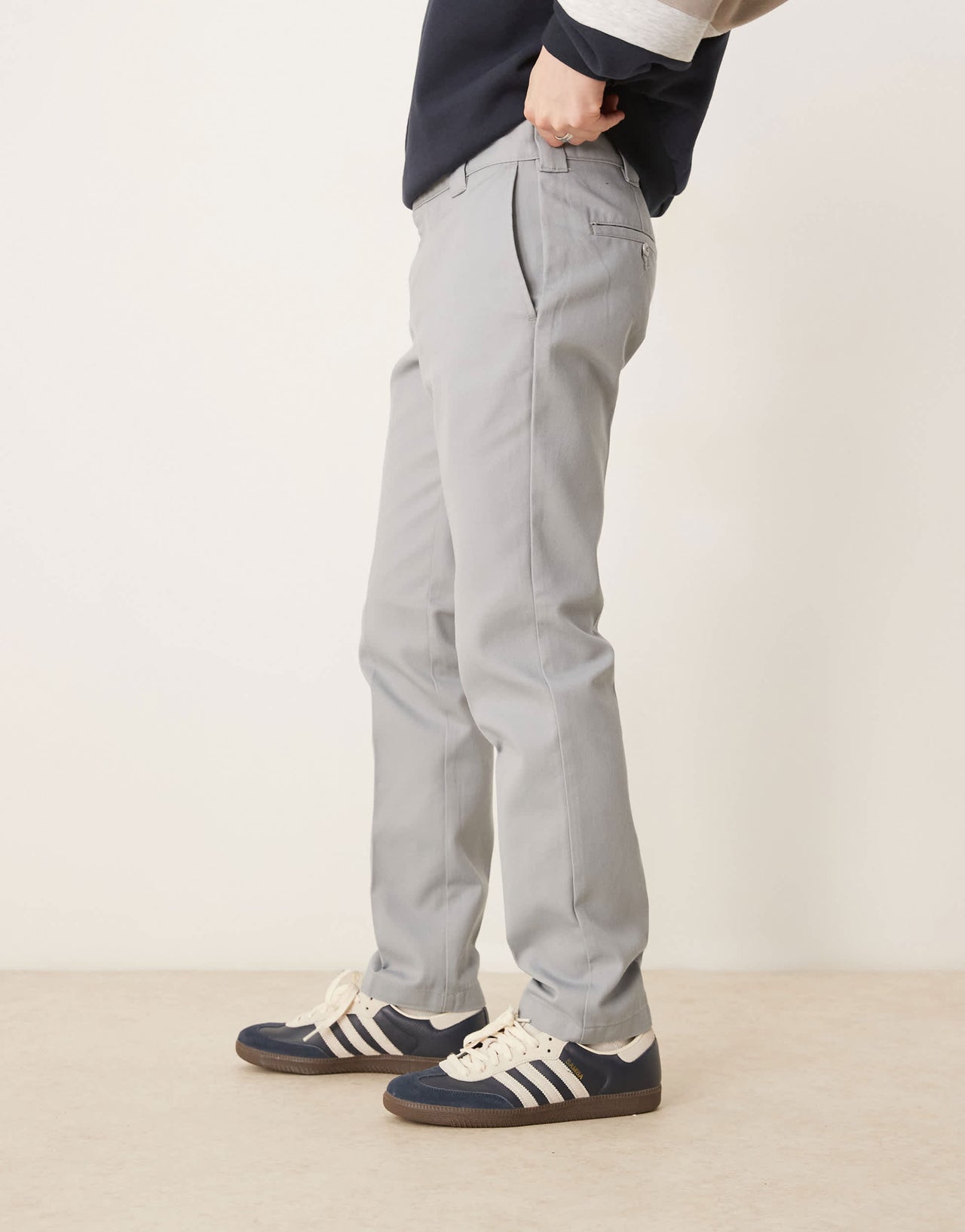 Dickies 872 slim fit work trousers in light grey