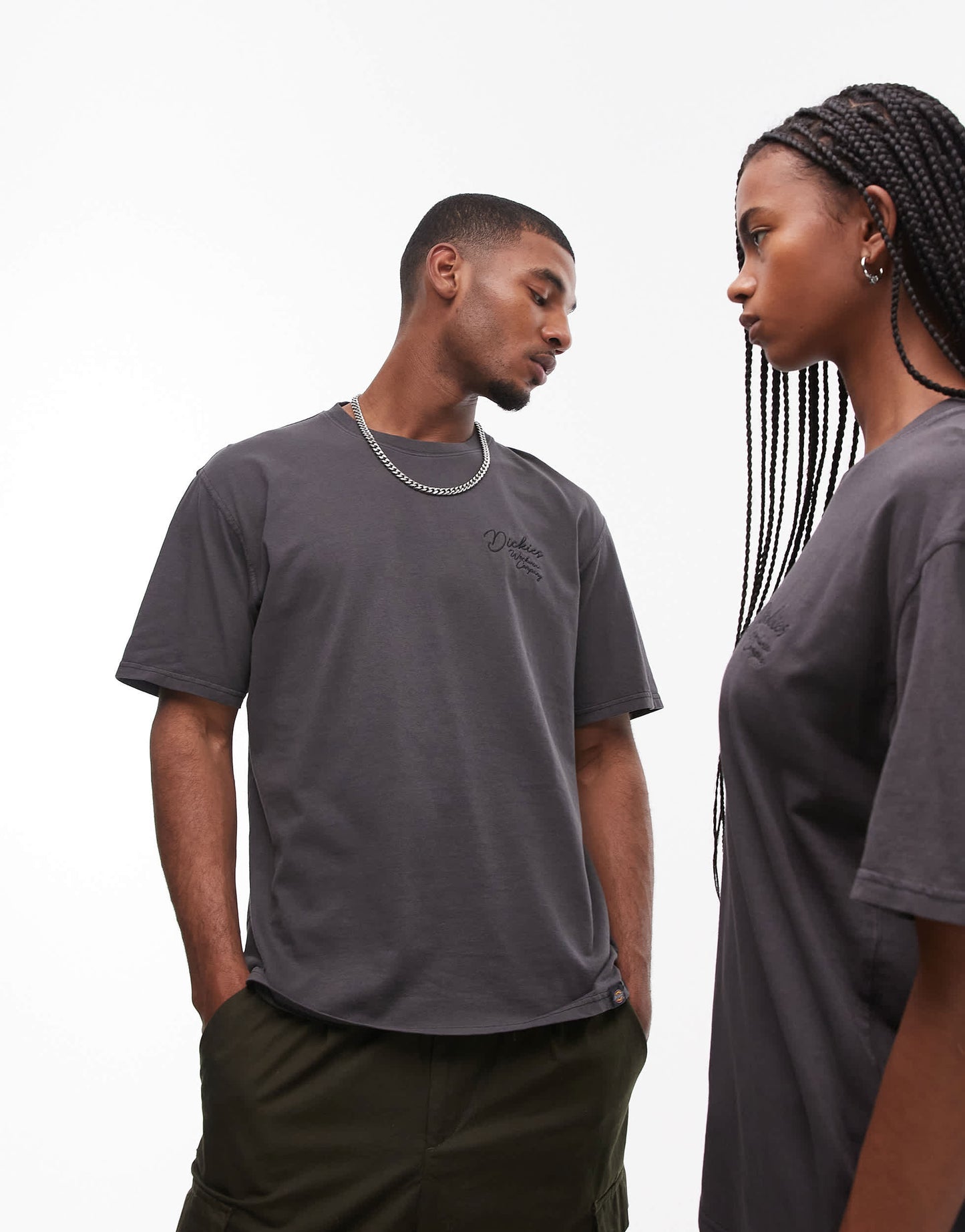 Dickies western tonal rope small logo t-shirt in black