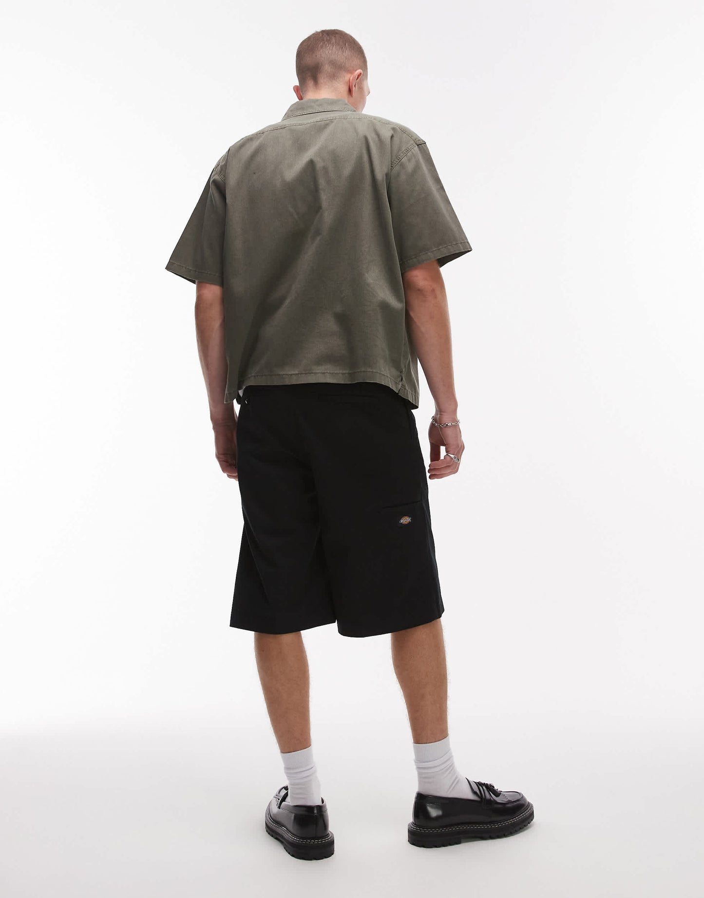 Dickies unionville 13 inch pleated work short in black