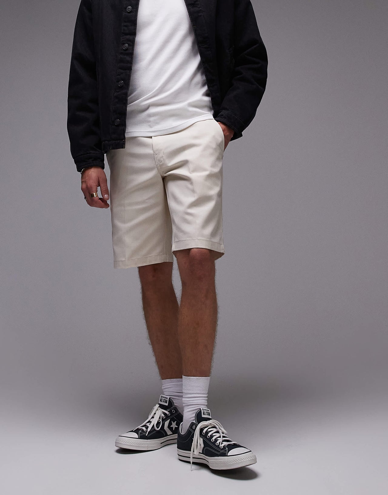 Dickies 874 straight fit work shorts in off white