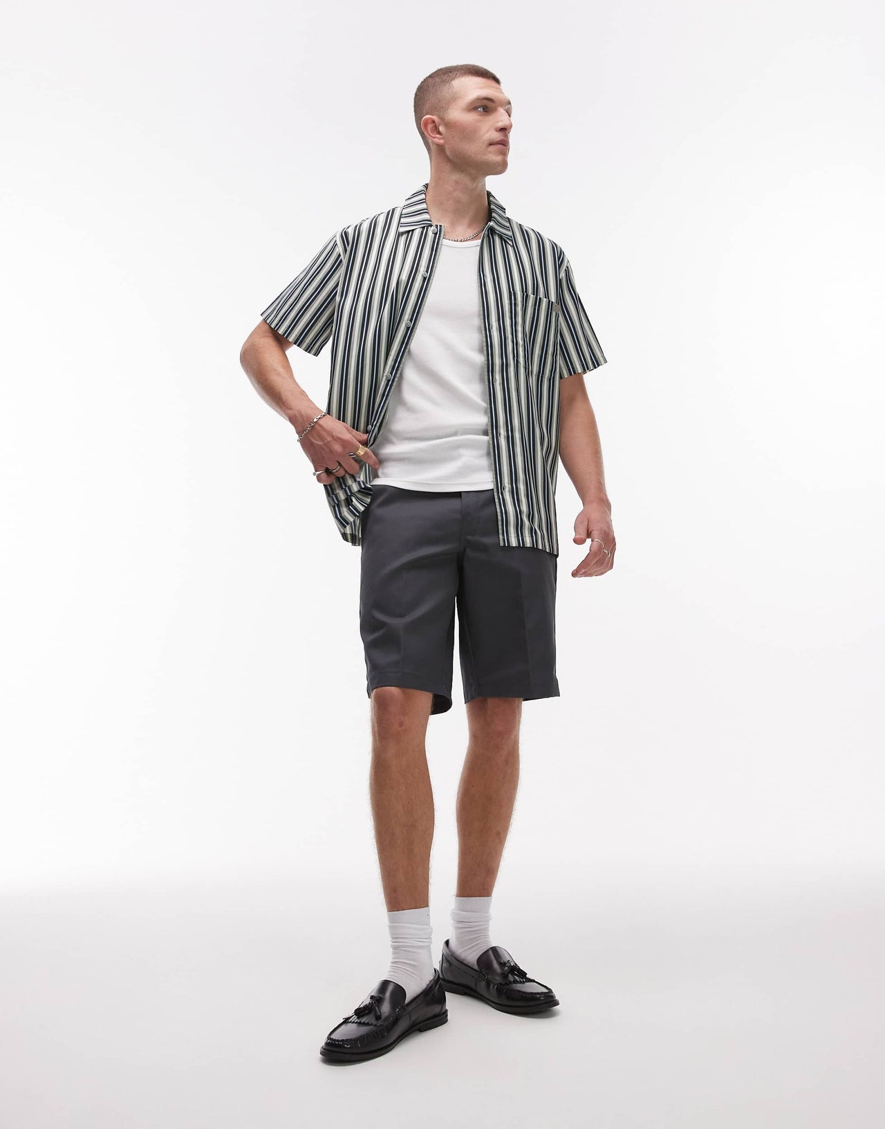 Dickies 874 straight fit work shorts in charcoal grey