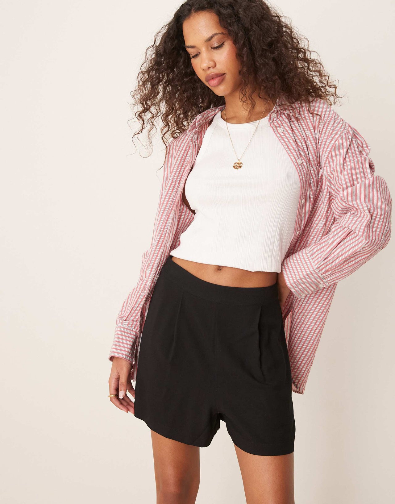 ASOS DESIGN pull on shorts in black