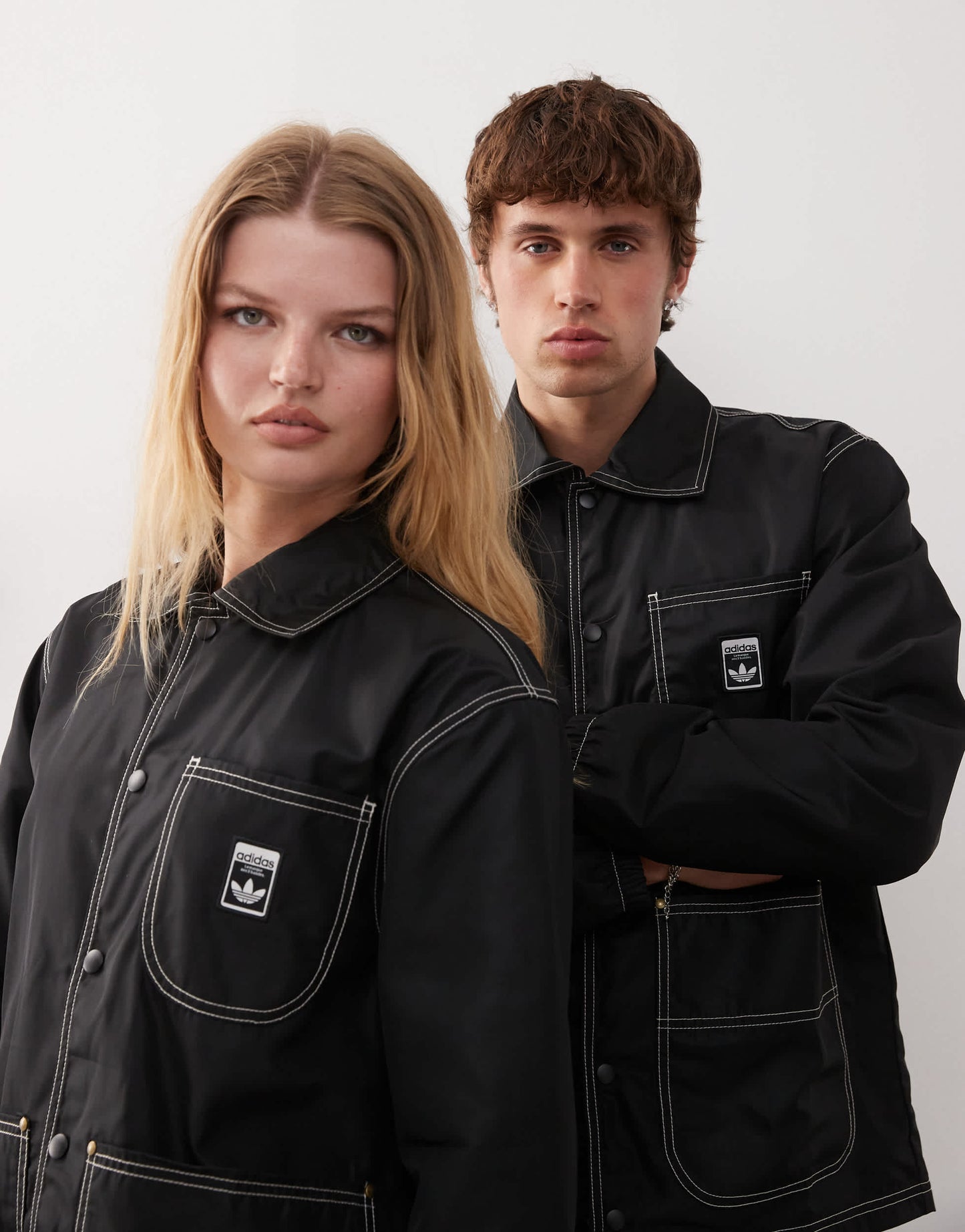 adidas Originals Wabash woven jacket in black