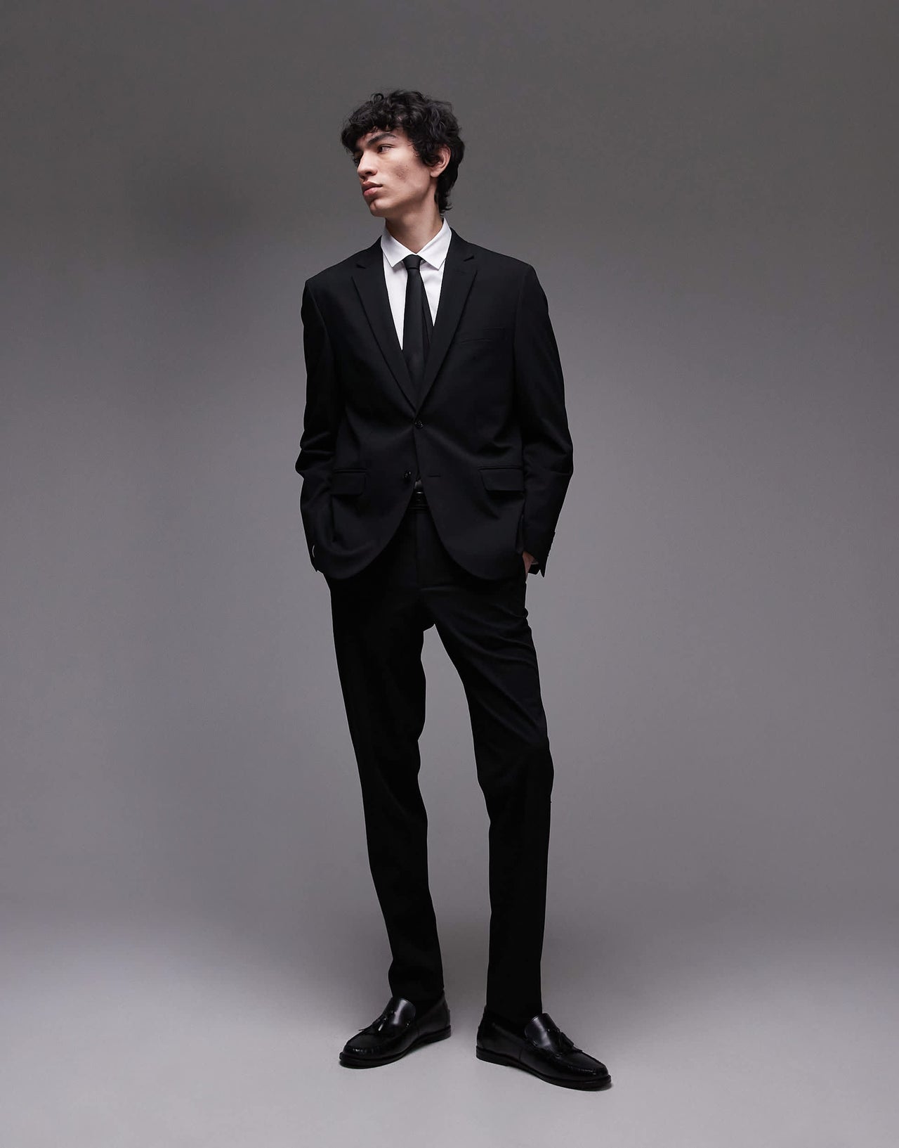 Mango blazer co-ord in black