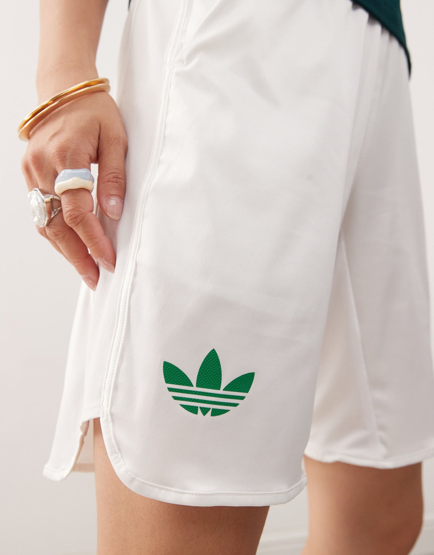 adidas Originals Grand Slam tennis shorts in white