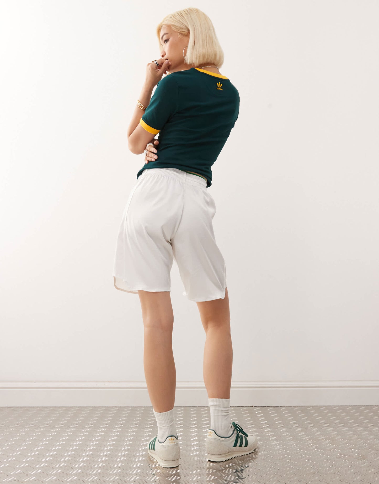adidas Originals Grand Slam tennis shorts in white