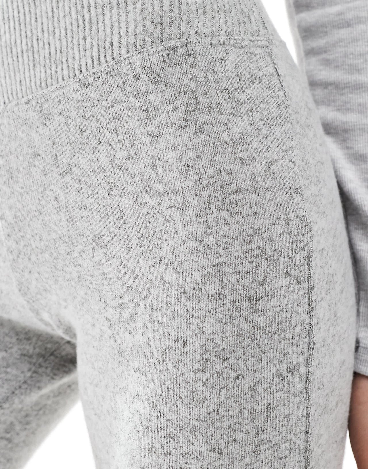 Pull&Bear soft touch flared jogger co-ord in grey