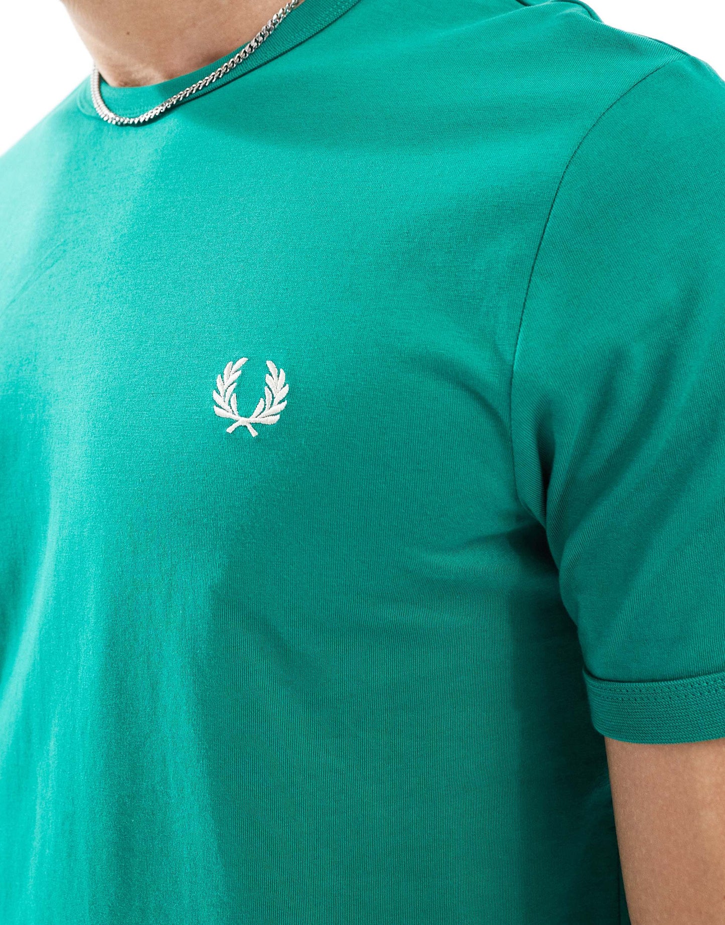 Fred Perry ringer t-shirt in green
