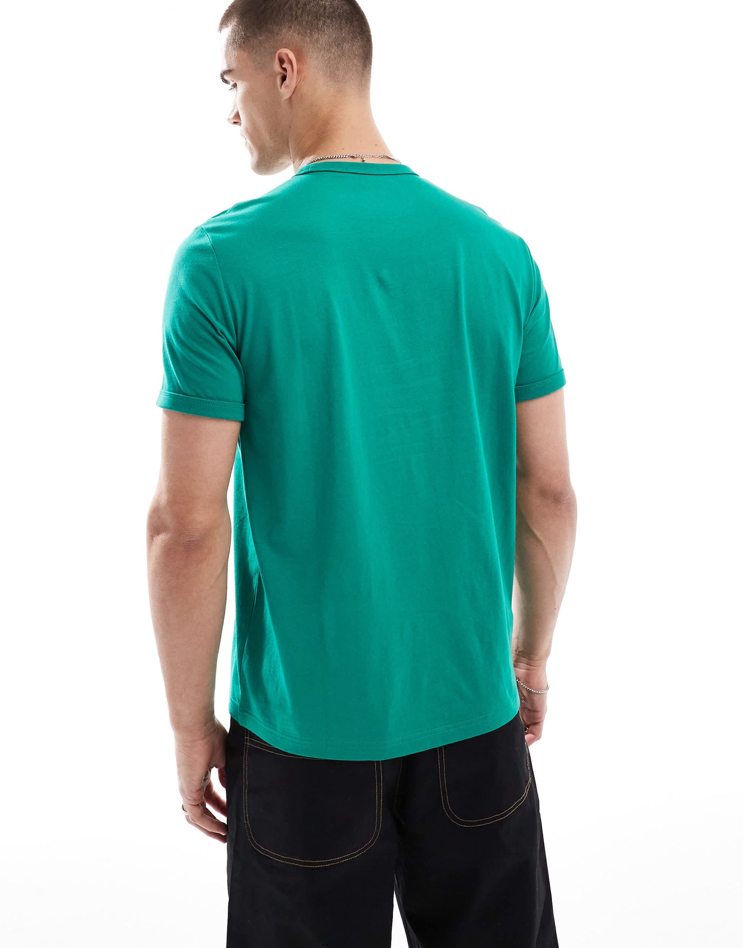 Fred Perry ringer t-shirt in green