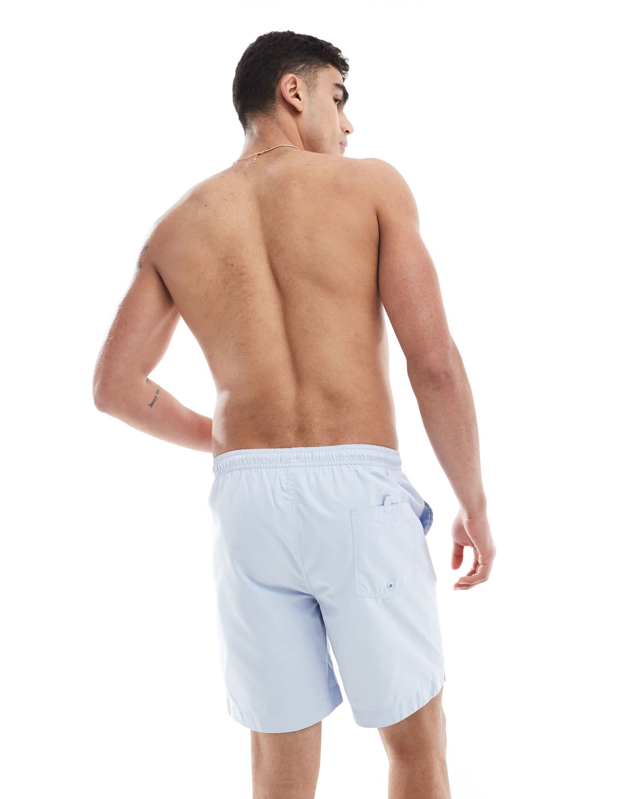 Fred Perry swim shorts in ice blue