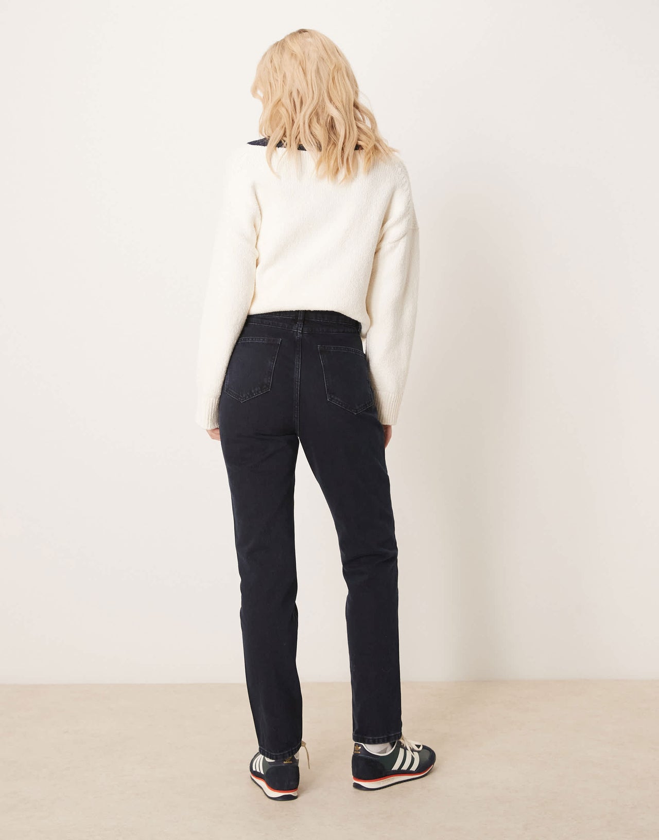 ASOS DESIGN seamed slim fit high waist jean