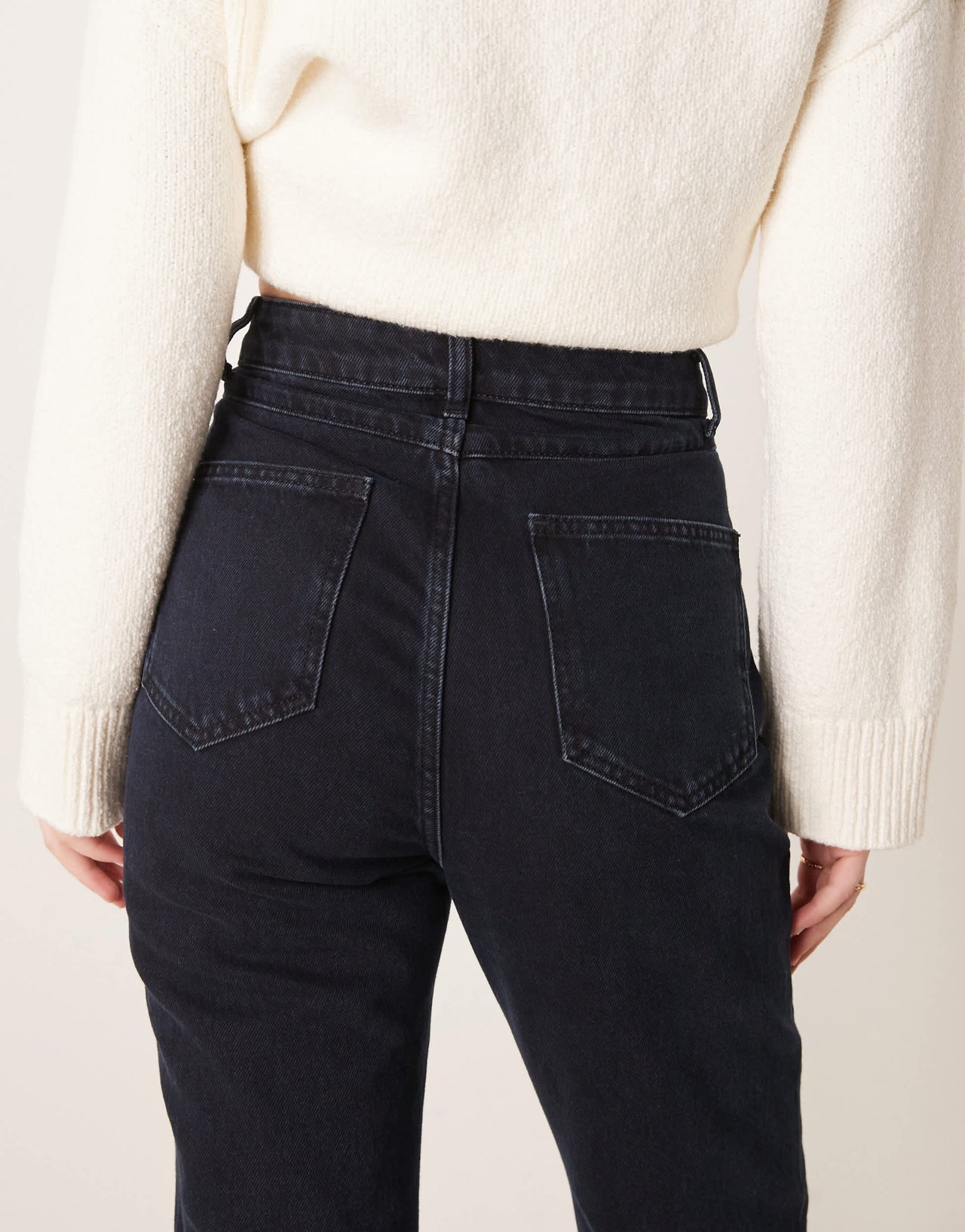 ASOS DESIGN seamed slim fit high waist jean