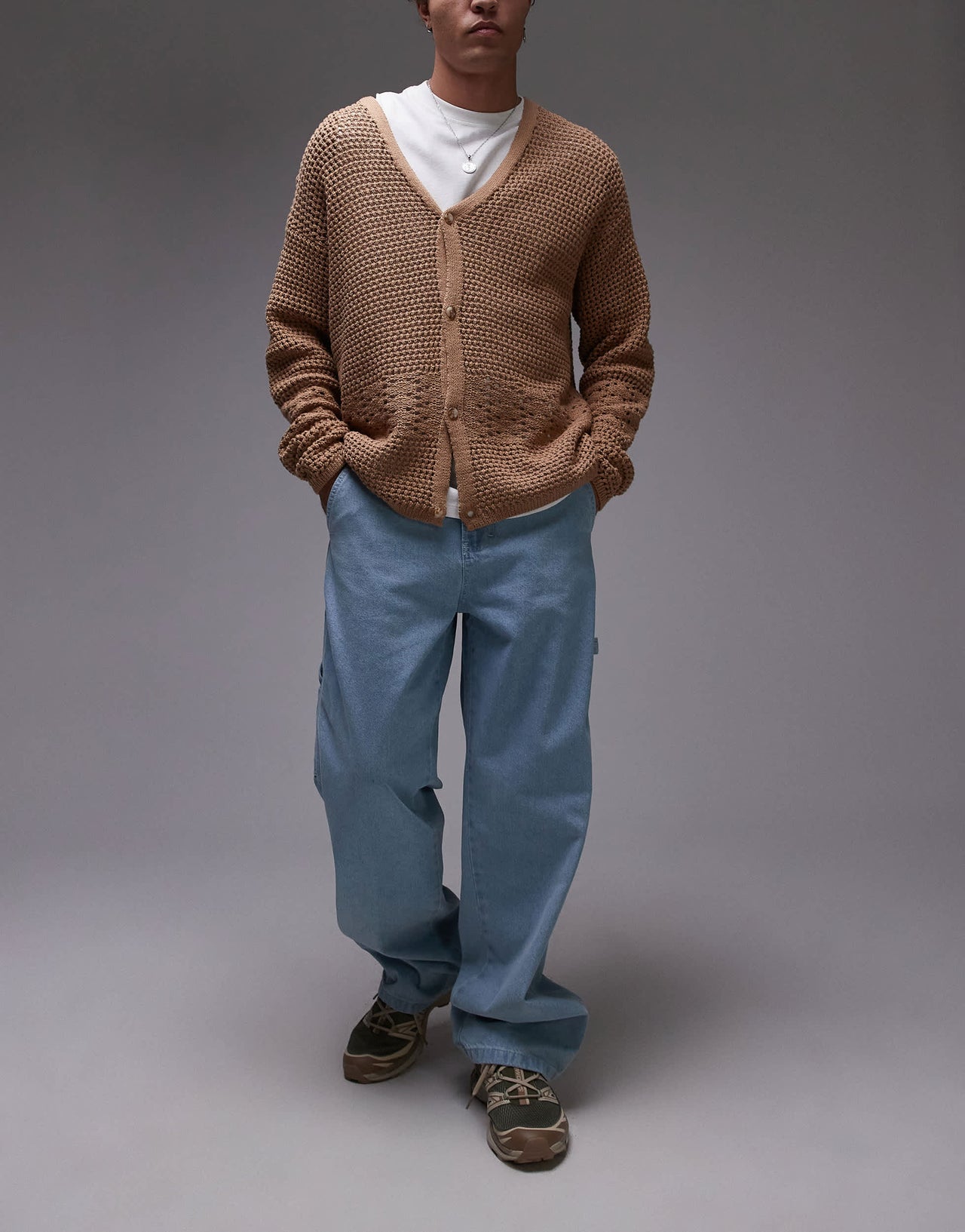 Dickies madison loose fit denim jeans in rinsed blue with fade
